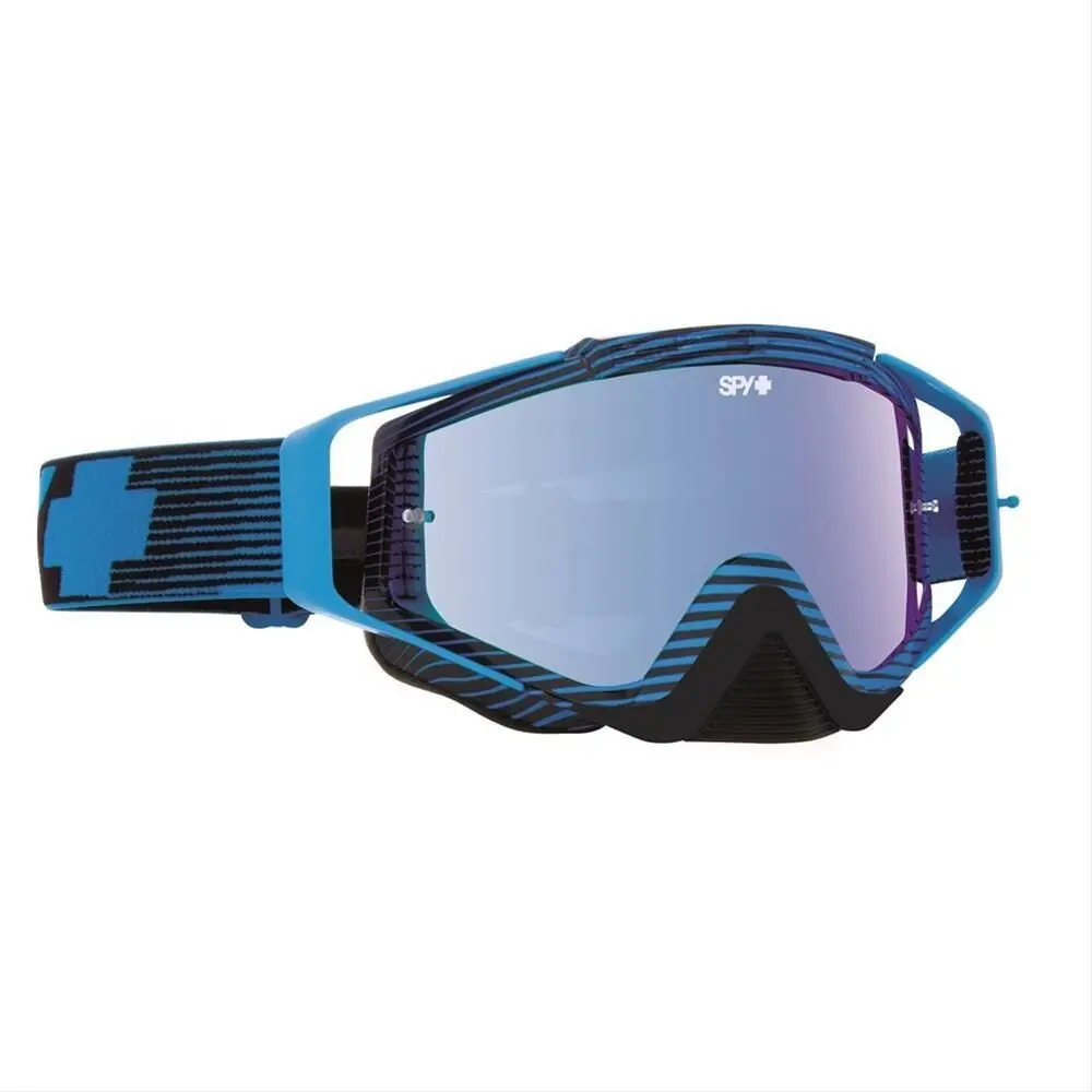 Spy Optic Omen Mx Goggle Blue Flash W/Smoke/Light Blue Spectra Lens 1