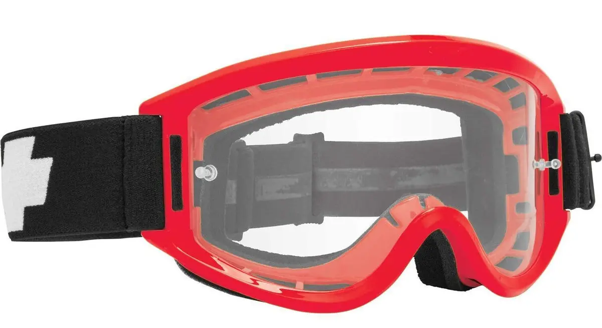 Spy Optic Breakaway Mx Goggle Red W/Hd Clear Lens & Posts 1