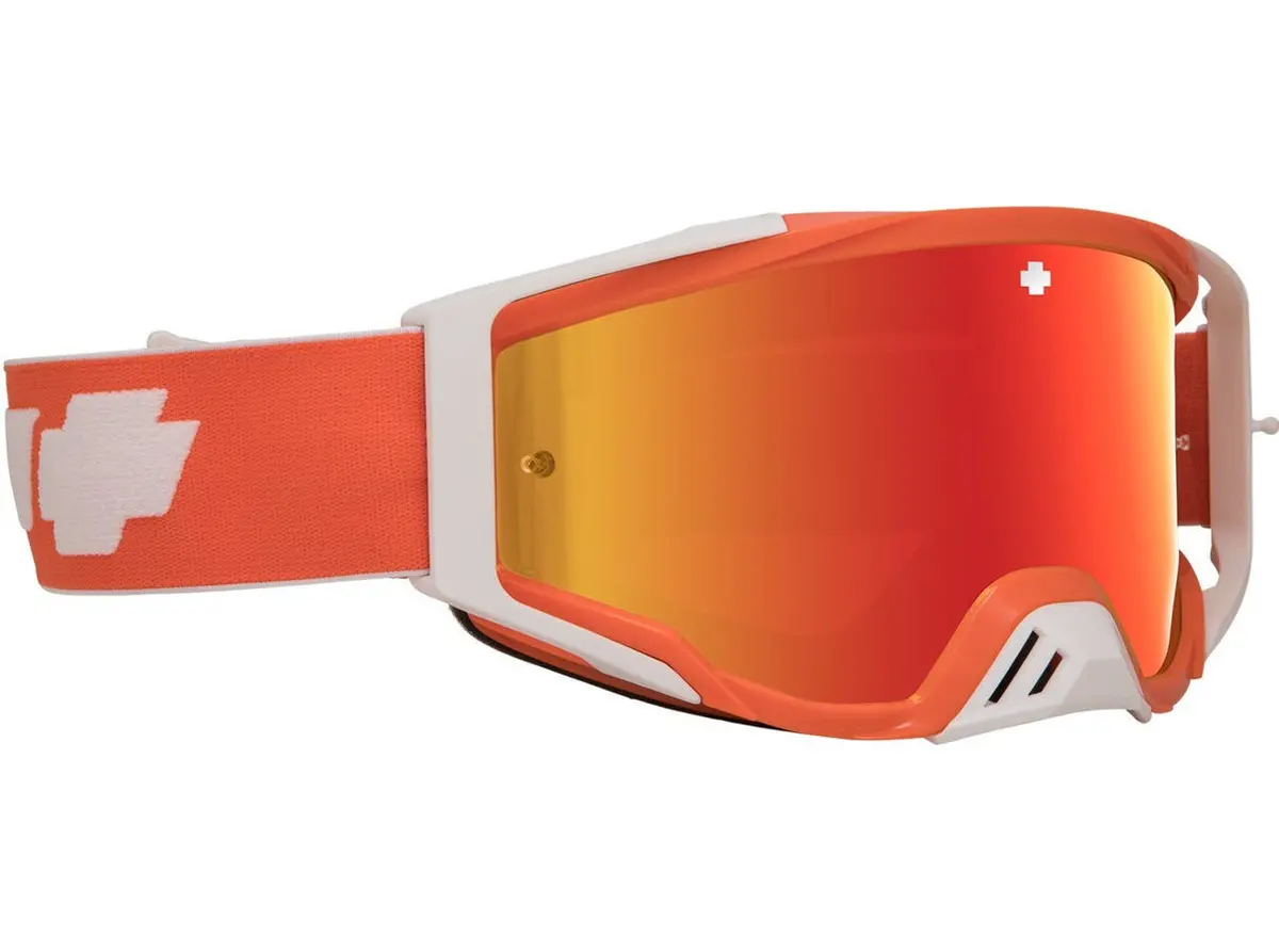 Spy Optic Foundation Mx Goggle Plus Classic Orange W/Hd Smoke/Red Spectra Lens 1