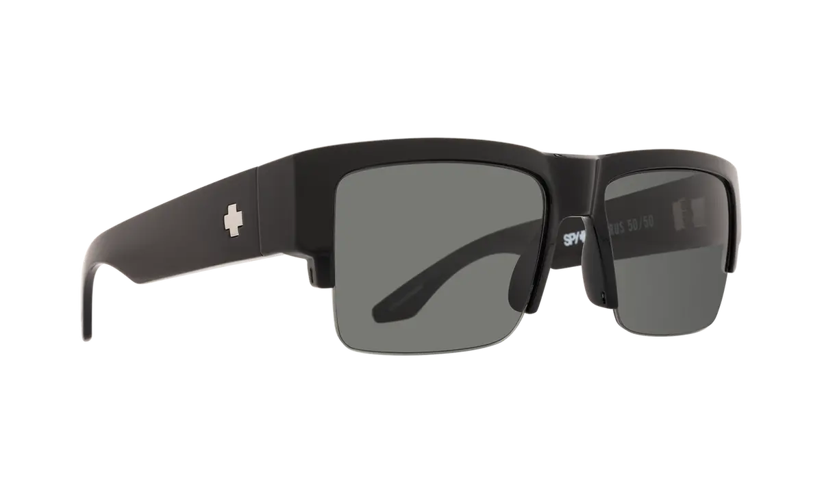 Spy Optic Cyrus 50/50 Sunglasses Black W/Happy Gray Green Lens 1