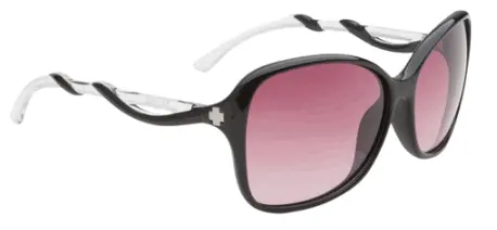 Spy Optic Fiona Sunglasses Black/Clear W/Merlot Fade Lens 1