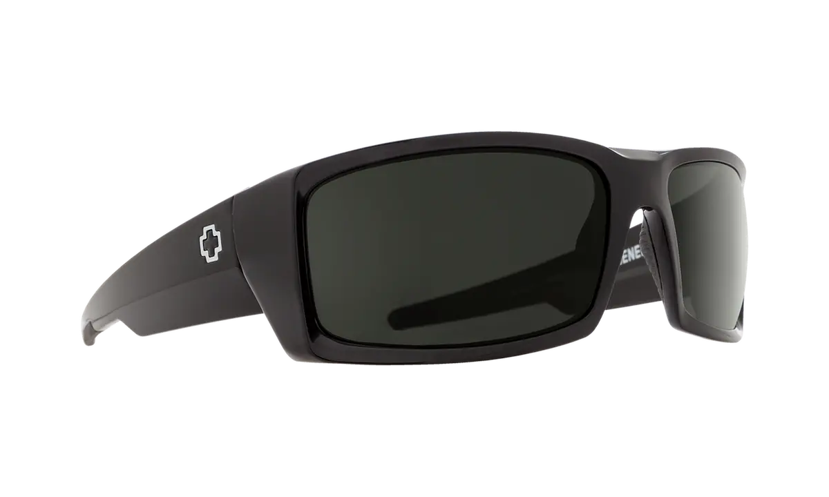 Spy Optic General Sunglasses Black W/Happy Gray Green Lens 1