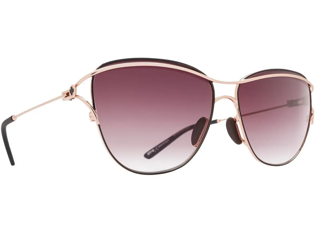 Spy Optic Marina Sunglasses Rose Gold W/Happy Merlot Fade Lens 1