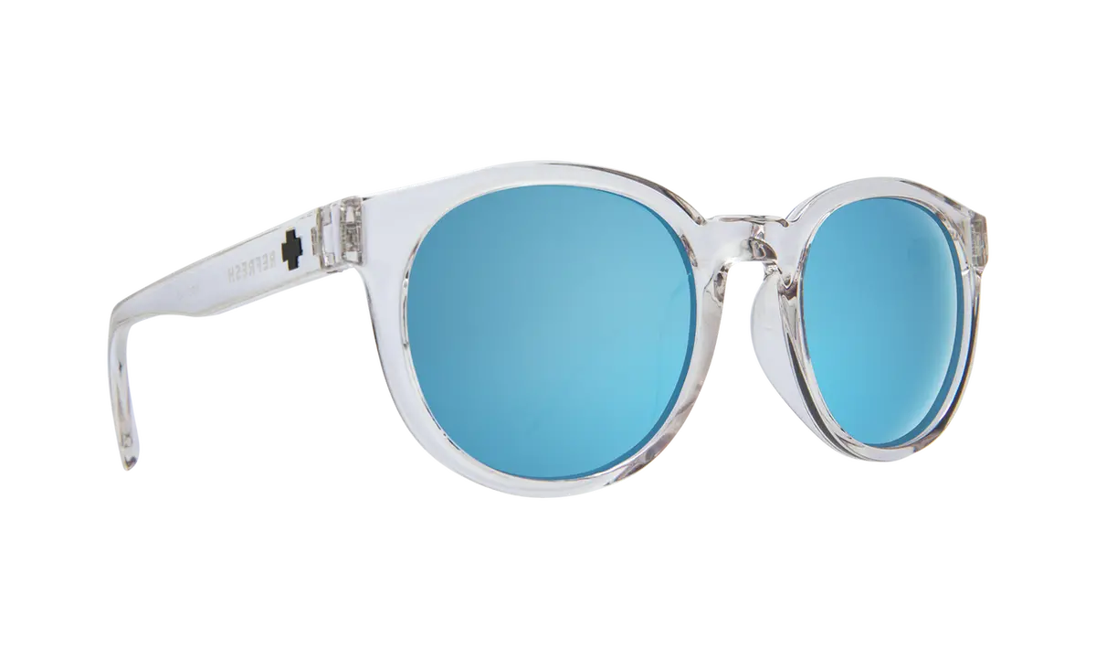 Spy Optic Hi-Fi Sunglasses Crystal W/Grey/Light Blue Spectra Lens 1