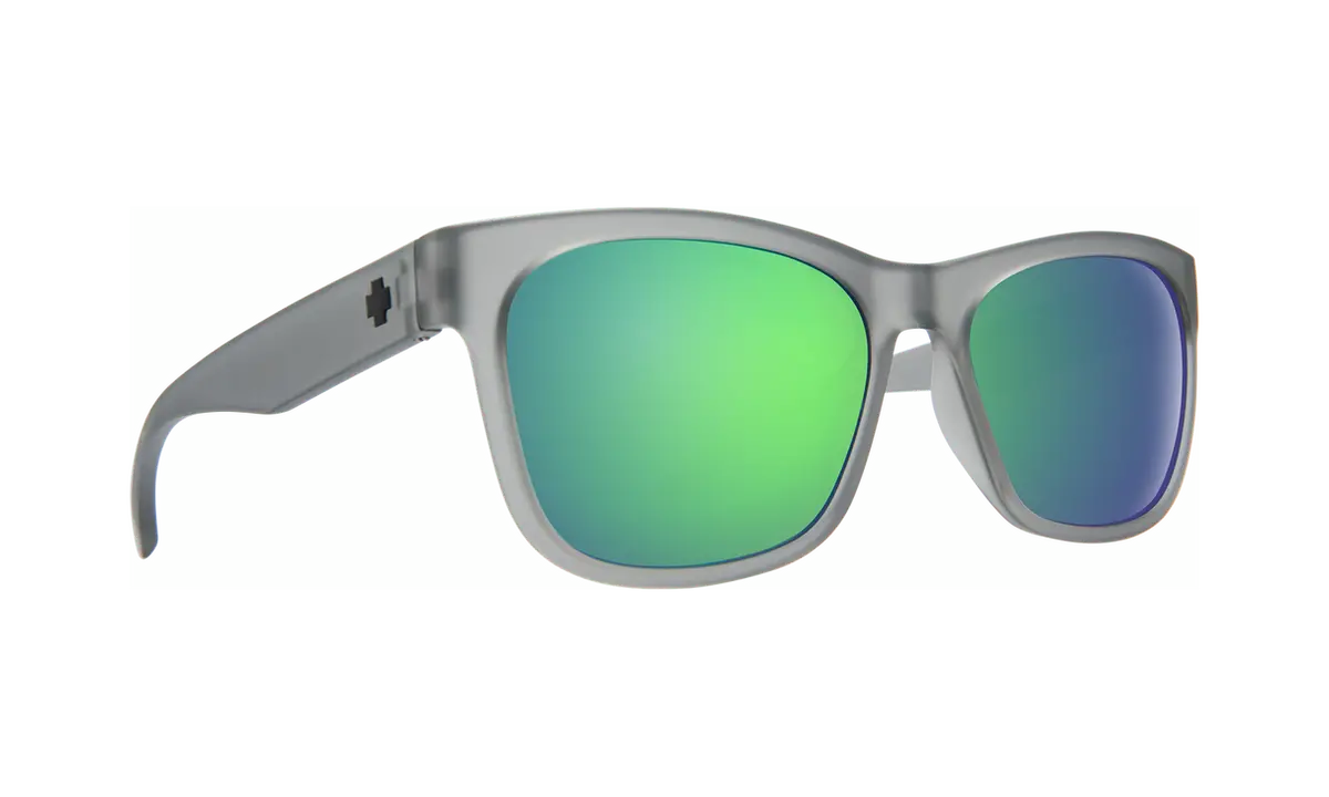 Spy Optic Sundowner Sunglasses Matte Translucent Smoke W/Grey/Green Spectra Lens 1