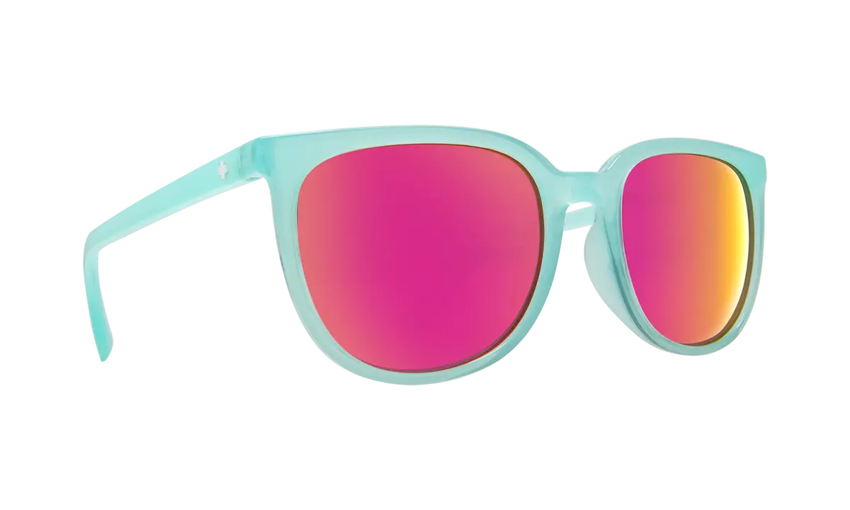 Spy Optic Fizz Sunglasses Translucent Seafoam W/Grey/Pink Spectra Lens 1