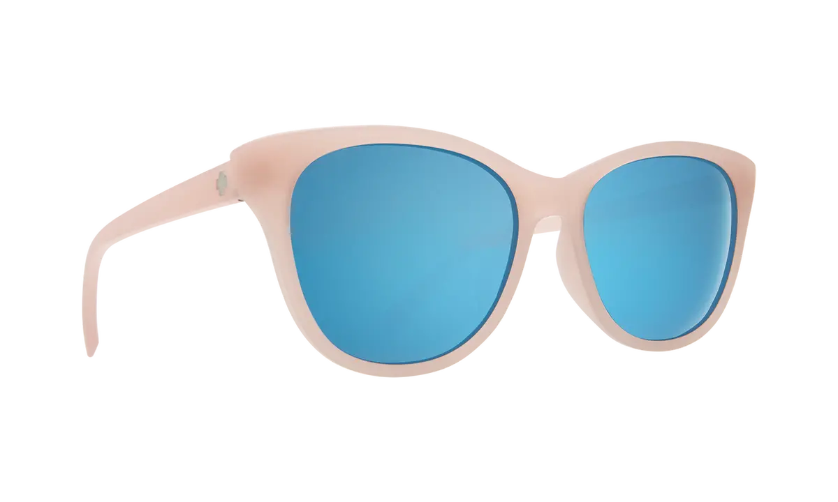 Spy Optic Spritzer Sunglasses Matte Translucent Blush W/Grey/Light Blue Spectra Lens 1