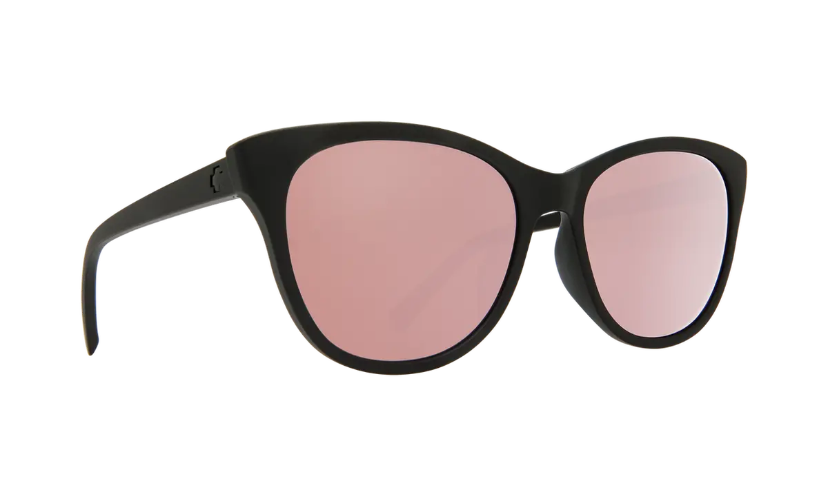 Spy Optic Spritzer Sunglasses Matte Black W/Bronze/Rose Quartz Spectra Lens 1