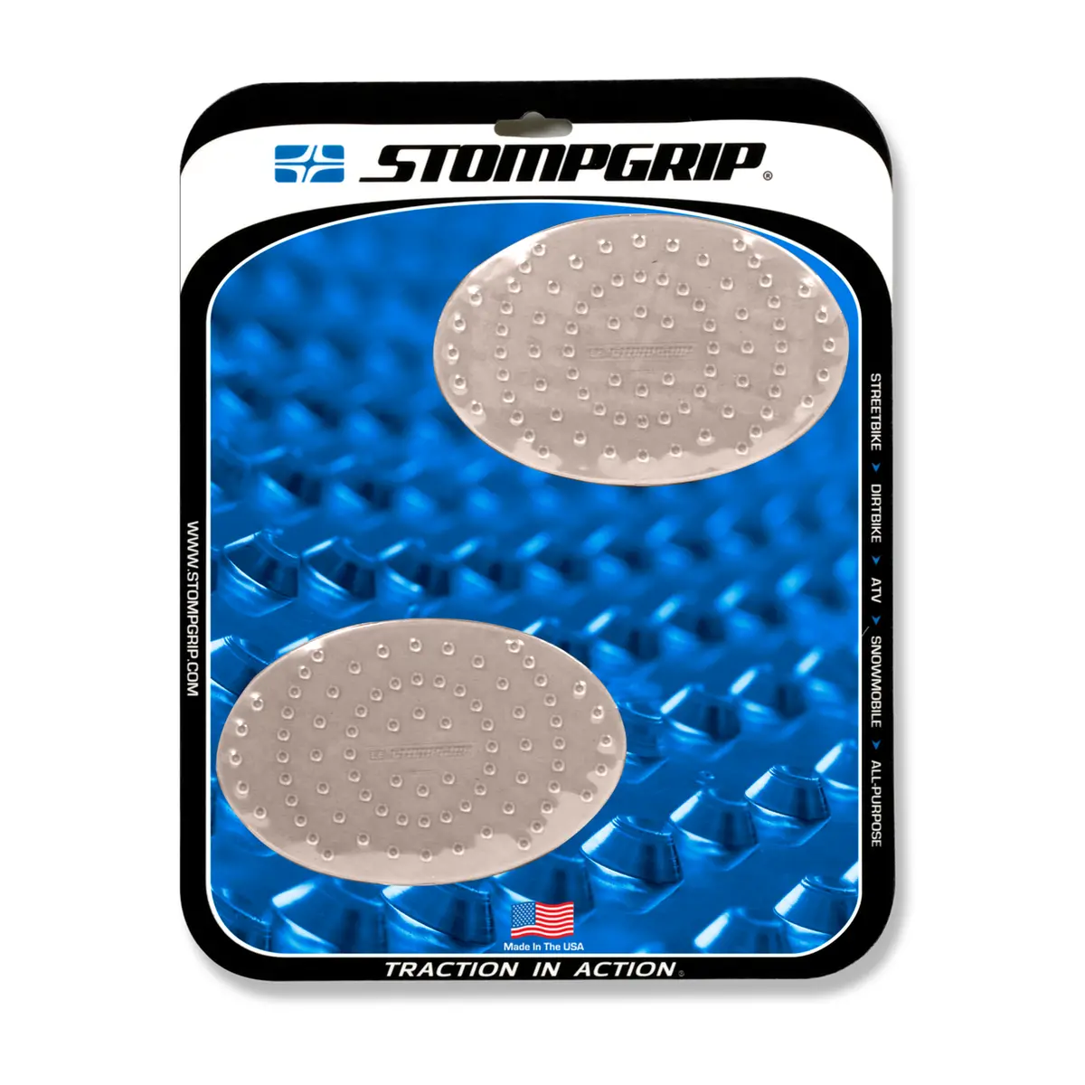 Stompgrip Universal Oval Volcano Tank Grips Clear For Universal Models 1