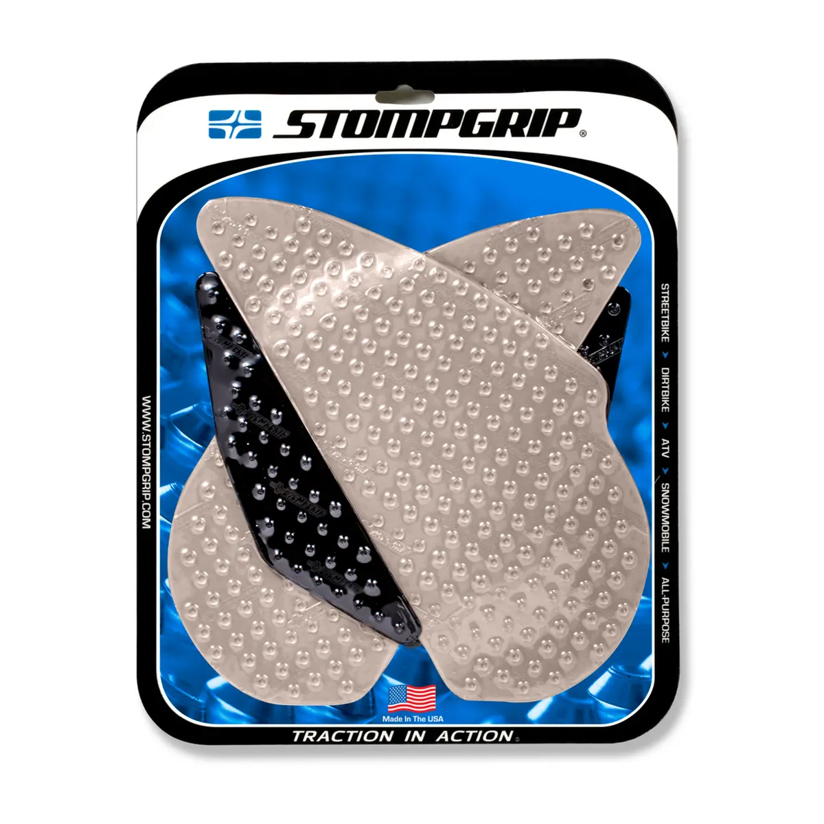 Stompgrip Volcano Tank Grips Clear For Yamaha Yzf-R1 02-03 1