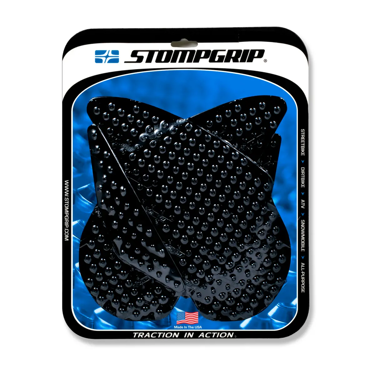 Stompgrip Volcano Tank Grips Black For Yamaha Yzf-R1 02-03 1