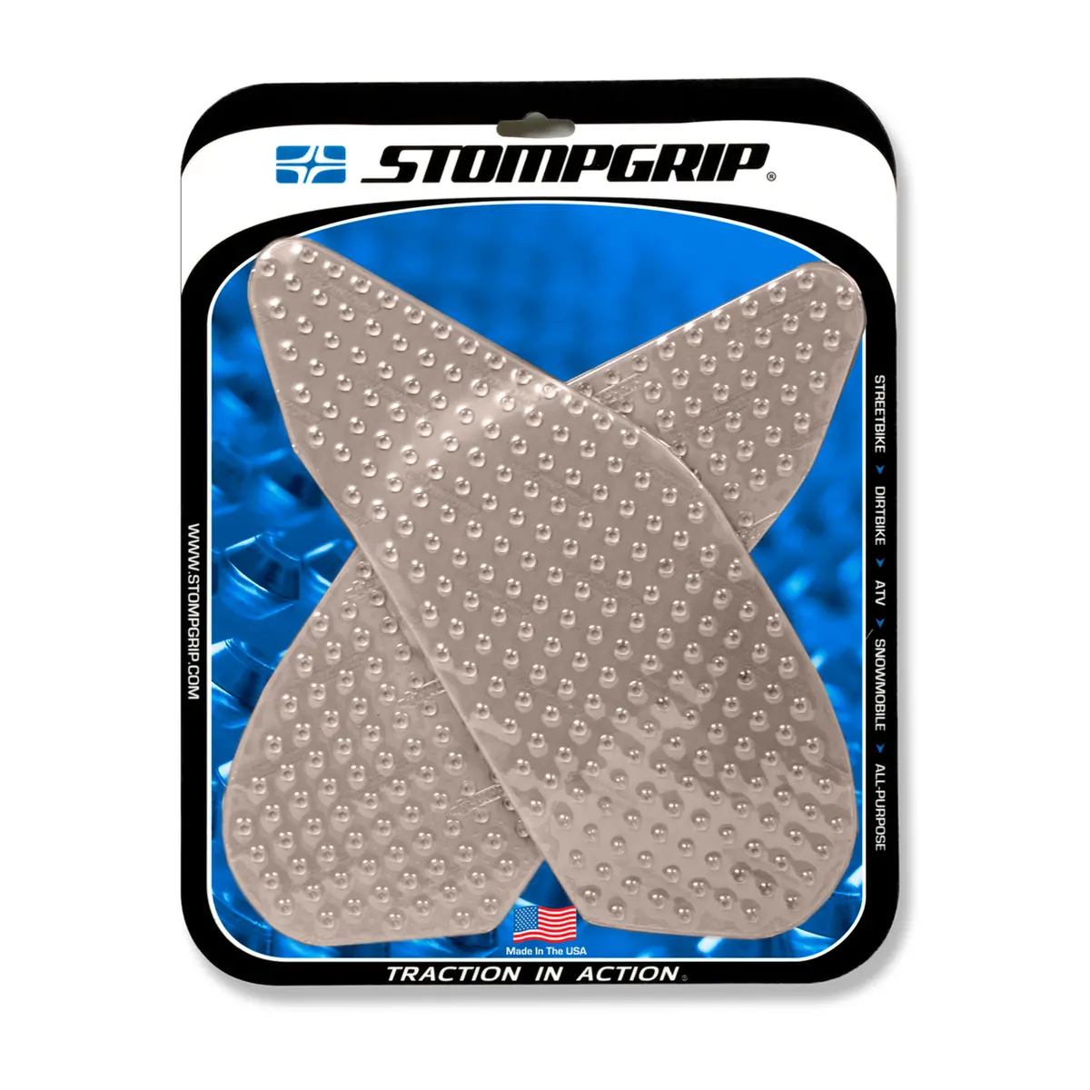 Stompgrip Volcano Tank Grips Clear For Yamaha Yzf-R1 04-06 1