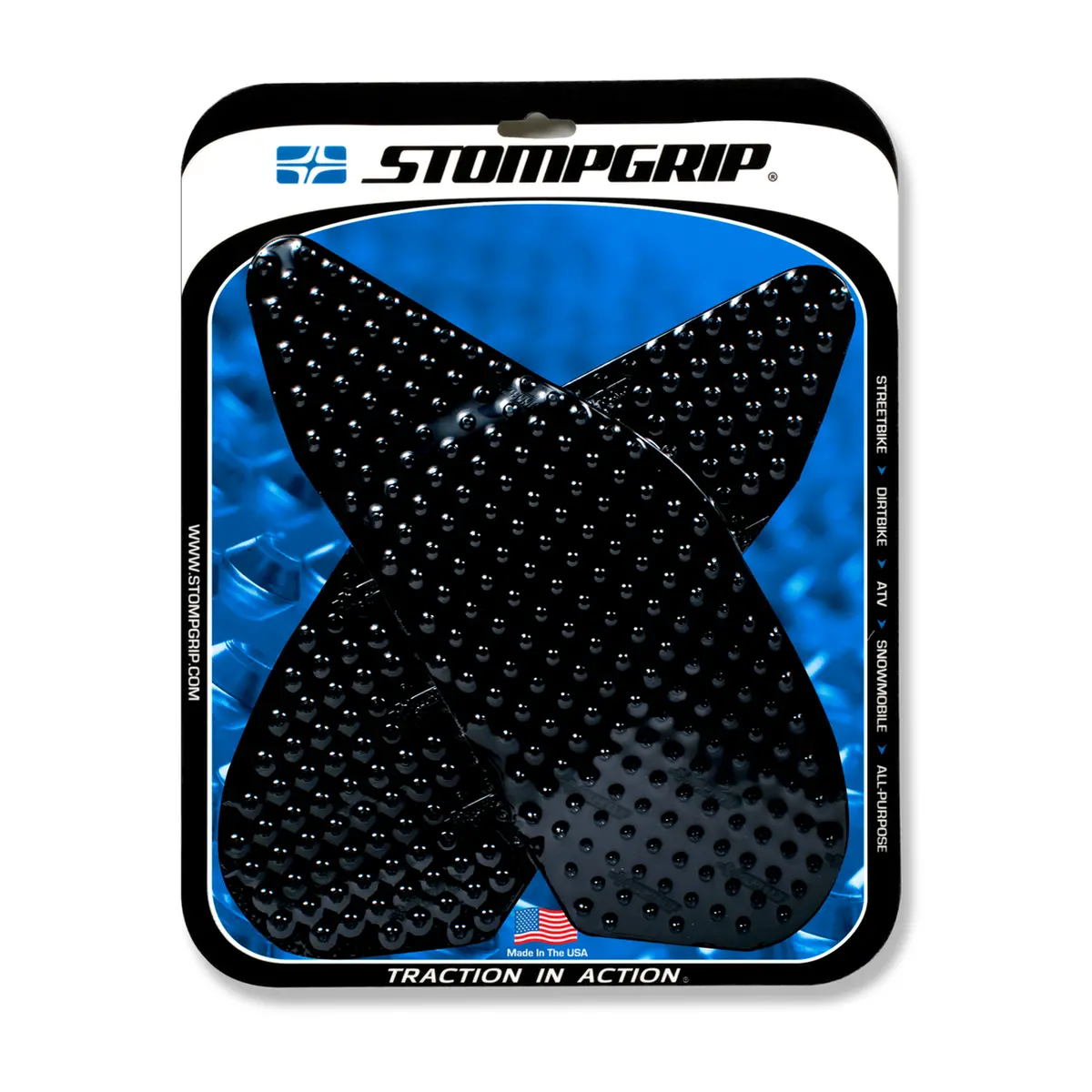 Stompgrip Volcano Tank Grips Black For Yamaha Yzf-R1 04-06 1