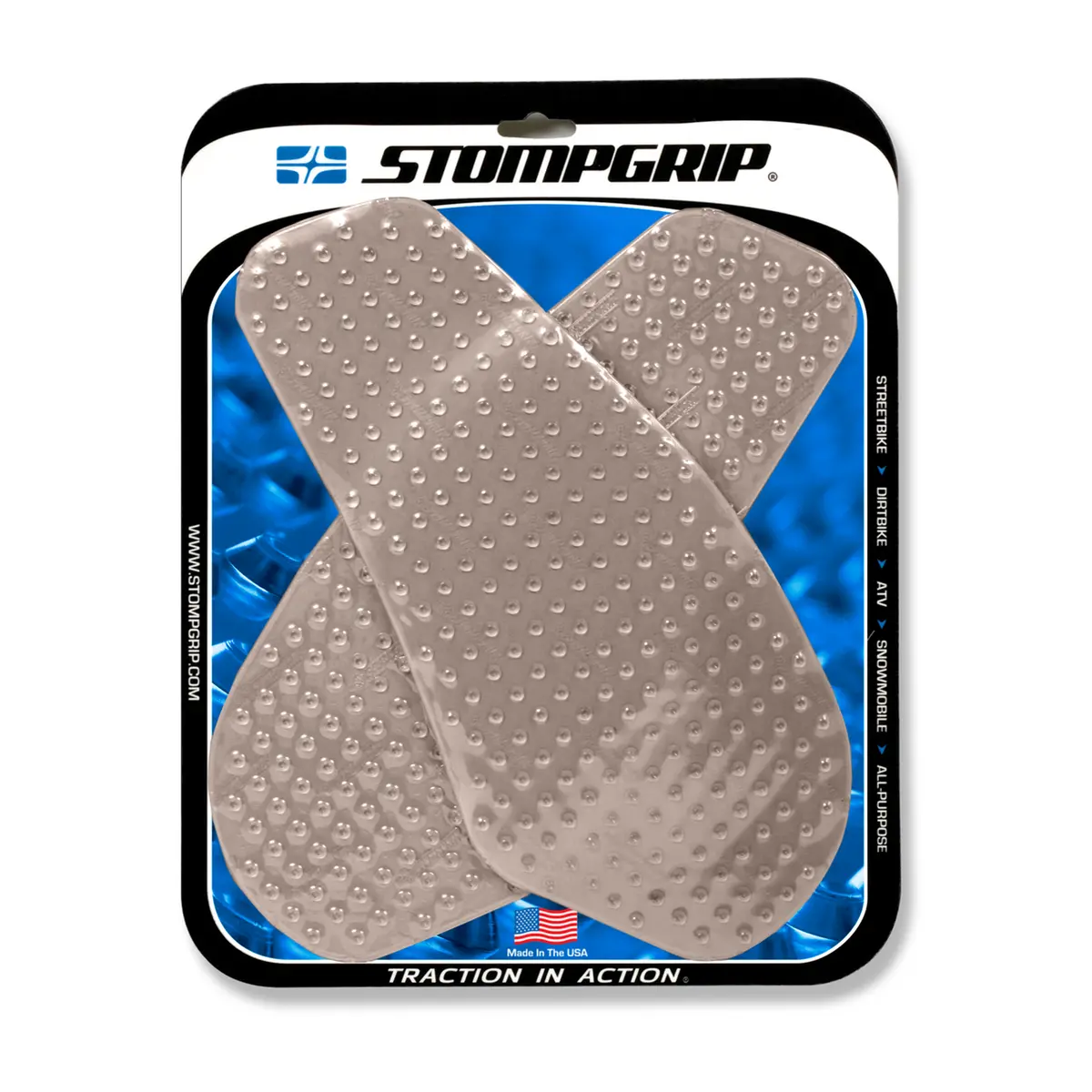 Stompgrip Volcano Tank Grips Clear For Yamaha Yzf-R6 03-05 1