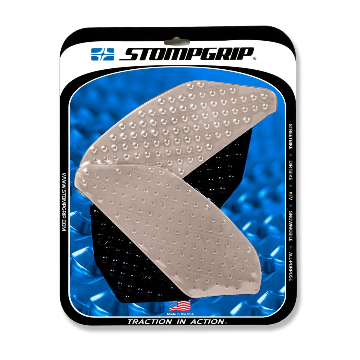 Stompgrip Volcano Tank Grips Clear For Yamaha Yzf-R1 09-14 1
