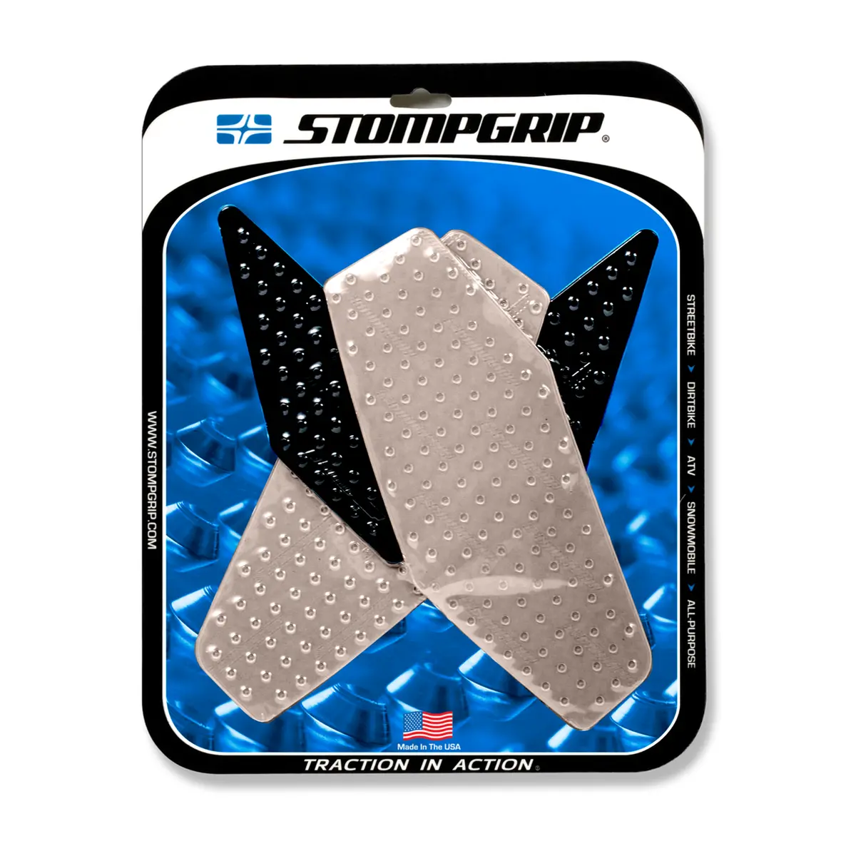Stompgrip Volcano Tank Grips Clear For Yamaha Yzf-R6 08-16 1