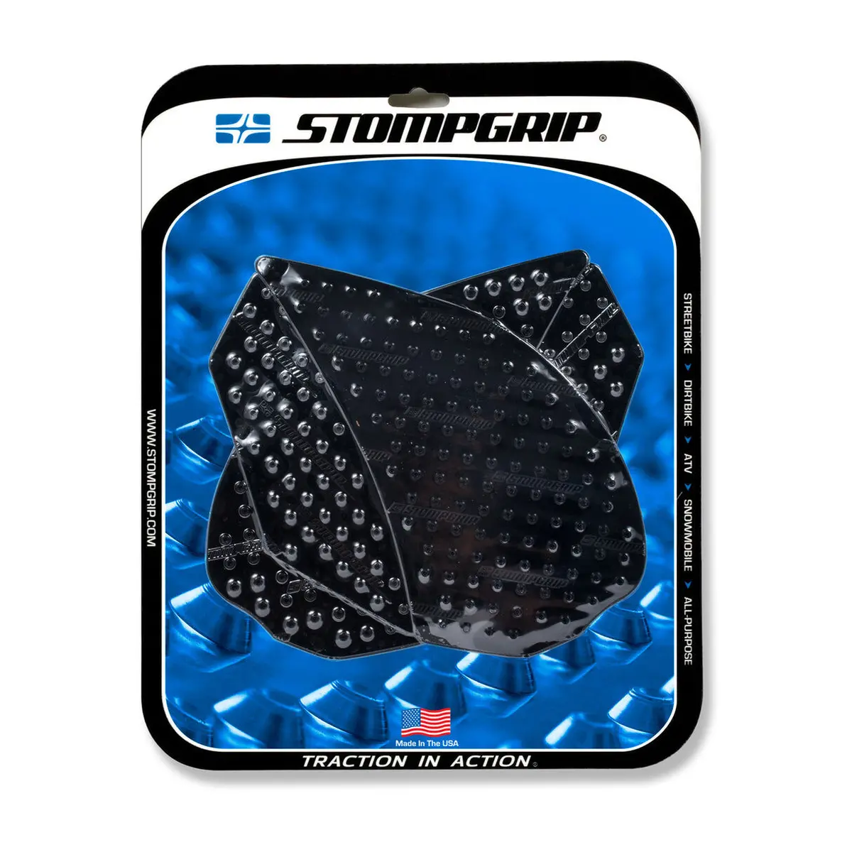 Stompgrip Volcano Tank Grips Black For Yamaha Fazer 8 11-13/Fazer 8 Abs 14-15/Fz8 11-13 1