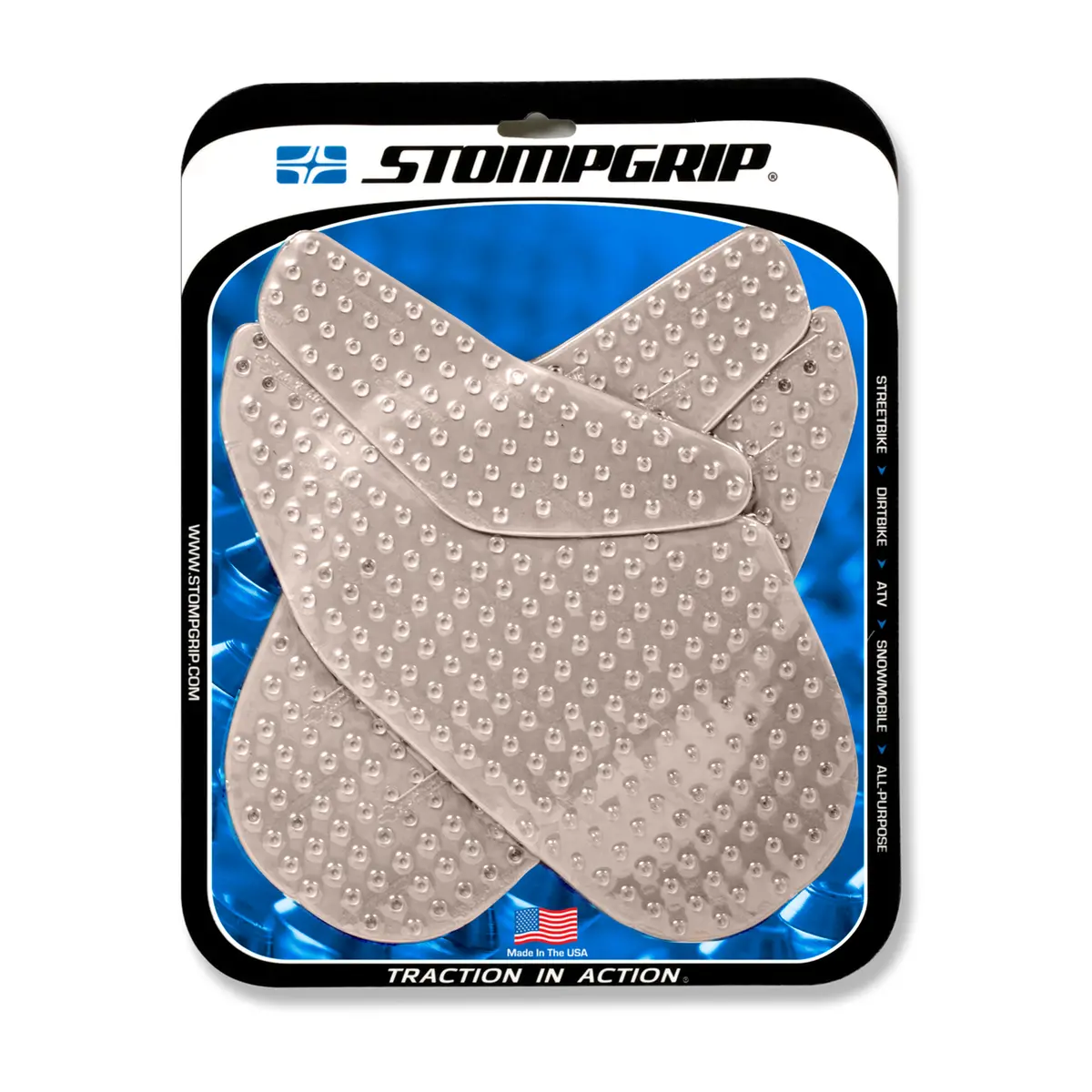 Stompgrip Volcano Tank Grips Clear For Honda Cbr1000rr 04-07 1