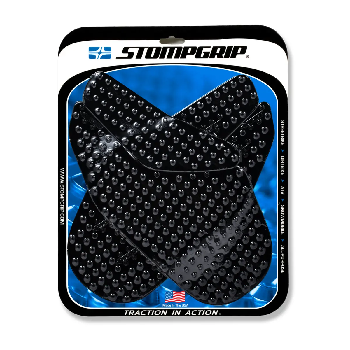Stompgrip Volcano Tank Grips Black For Honda Cbr1000rr 04-07 1