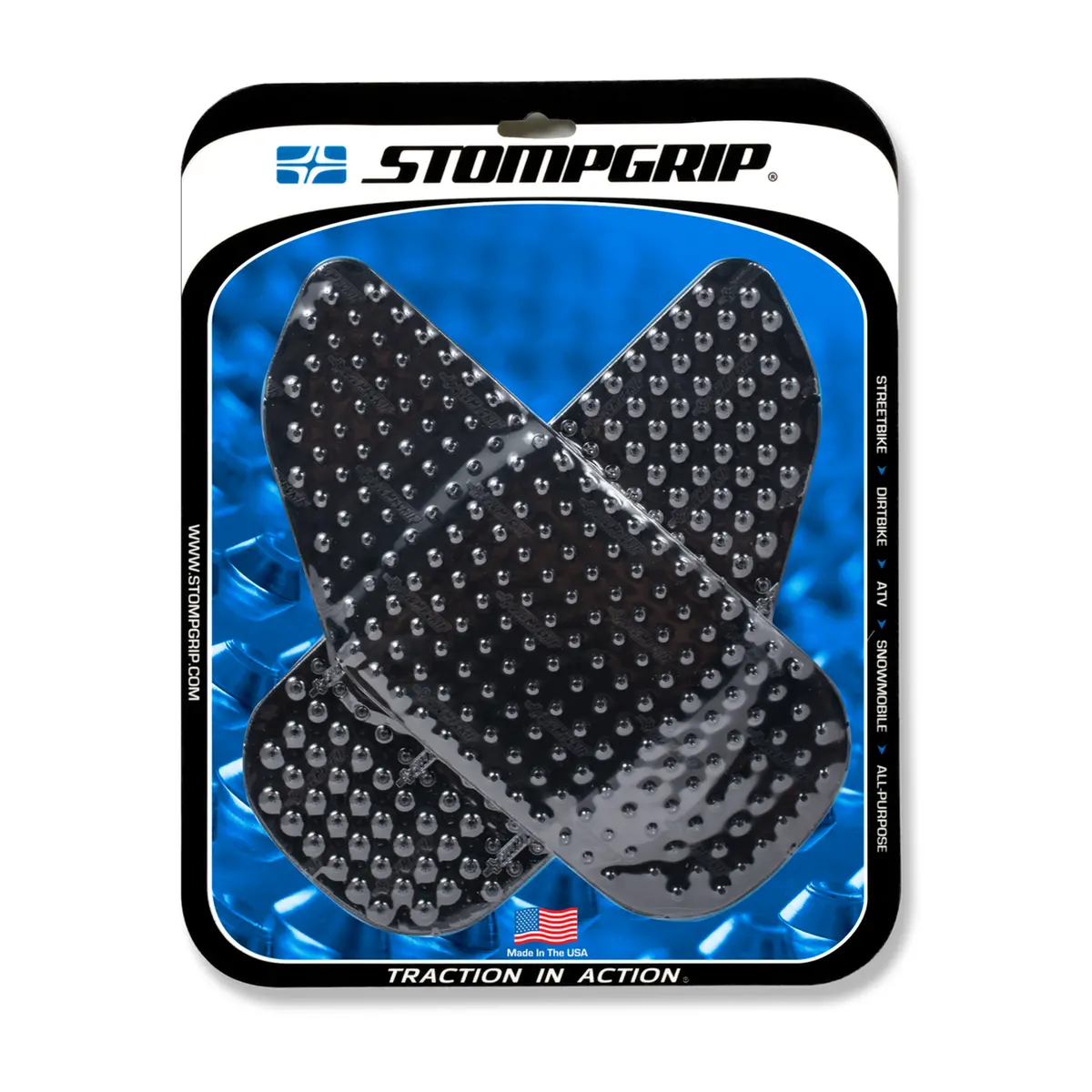 Stompgrip Volcano Tank Grips Black For Honda Cbr954rr 02-03 1