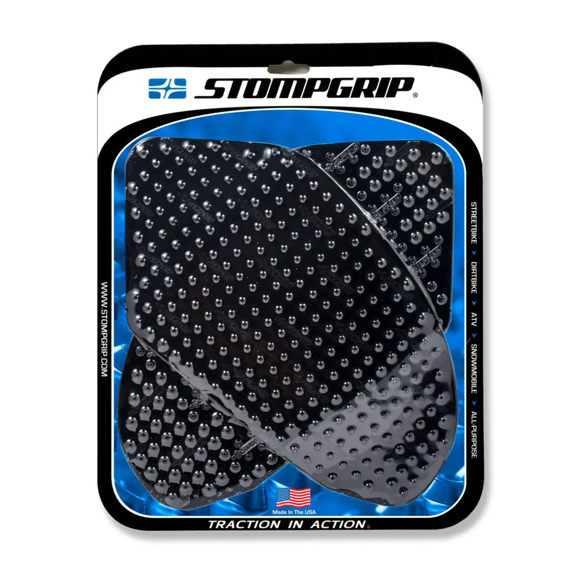Stompgrip Volcano Tank Grips Black For Honda Cbr600f4 00/Cbr600f4i 01-06/Interceptor 08-09/Vfr800 02-13 1