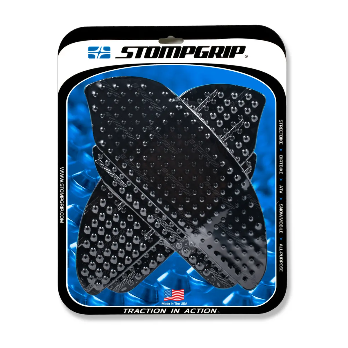 Stompgrip Volcano Tank Grips Black For Honda Cbr600rr 07-12 1
