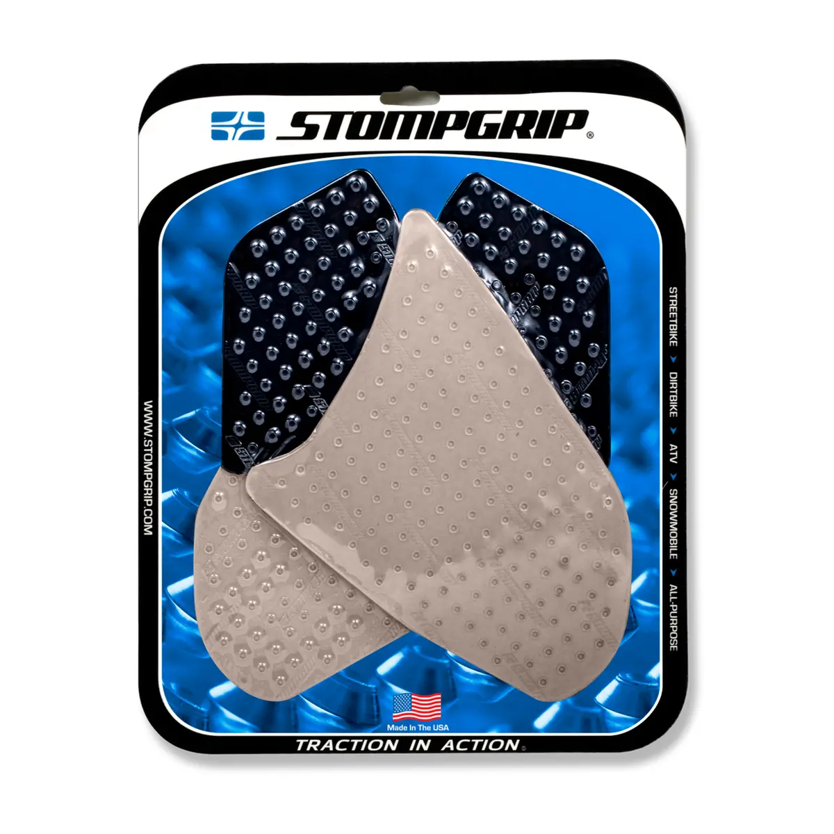 Stompgrip Volcano Tank Grips Clear For Honda Cbr1000rr 08-11 1