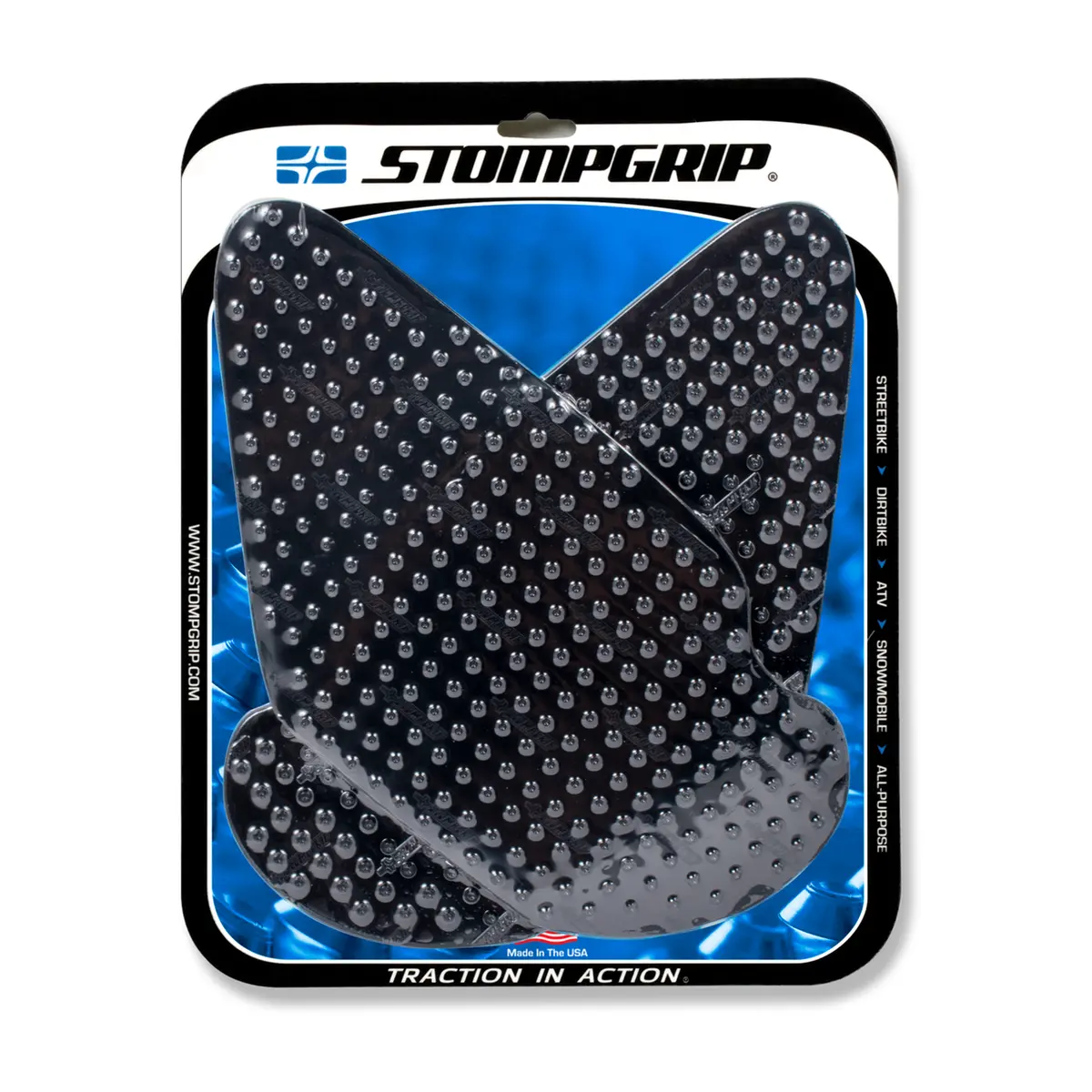 Stompgrip Volcano Tank Grips Black For Kawasaki Ninja Zx-6R 636/Ninja Zx-6Rr 600/Zzr 600 1
