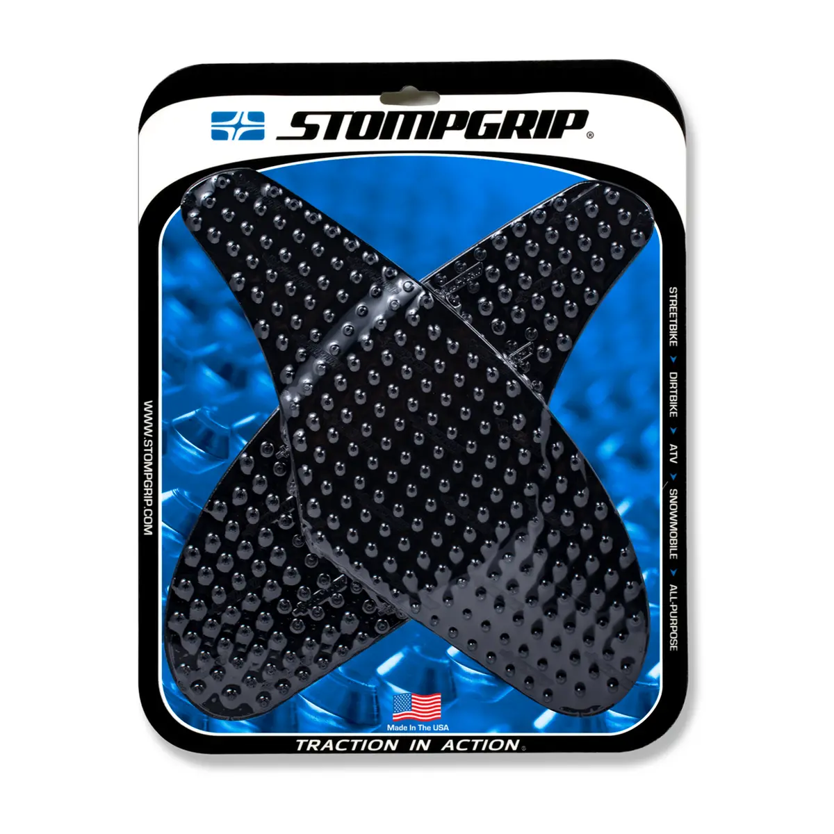 Stompgrip Volcano Tank Grips Black For Kawasaki Ninja Zx-10R 04-07 1