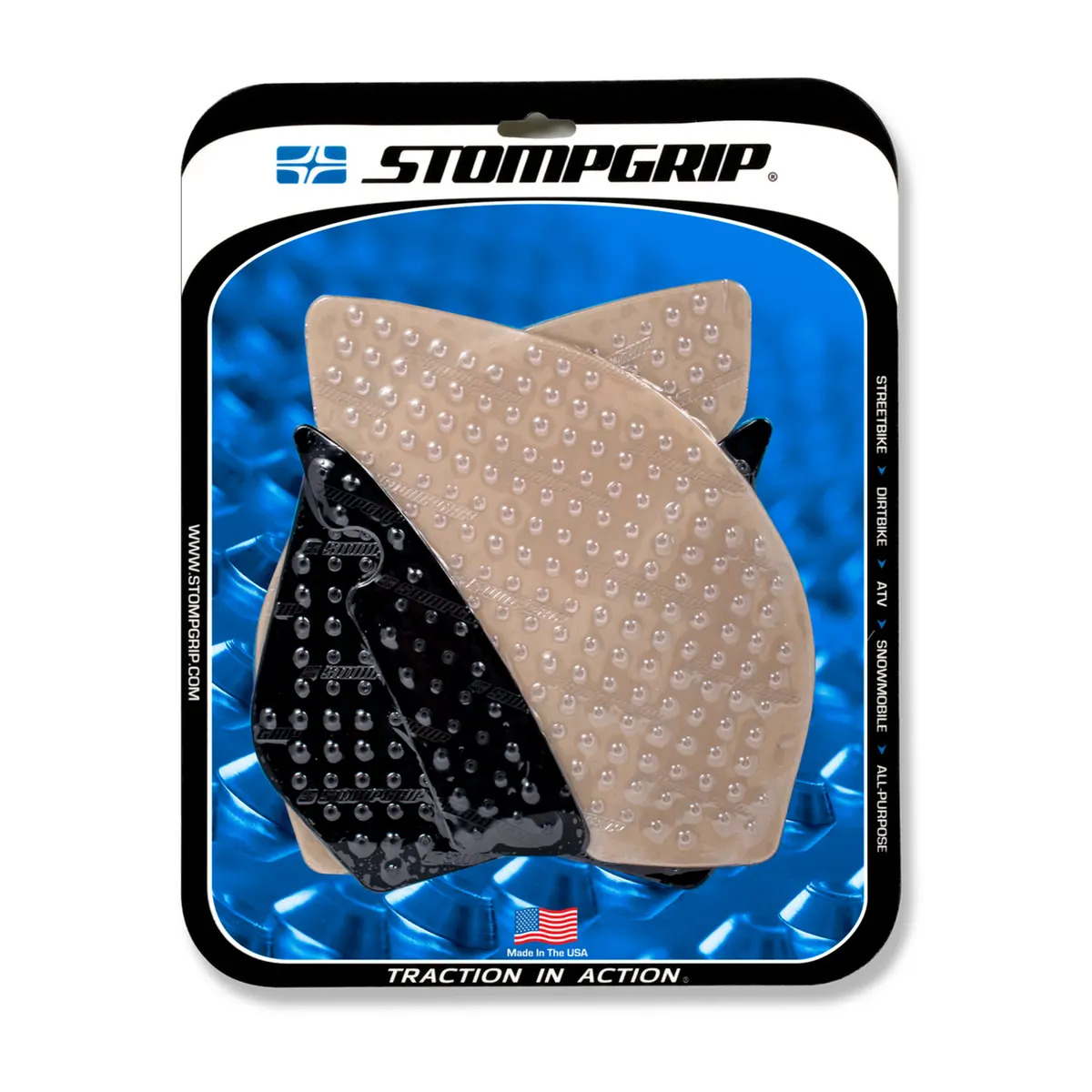 Stompgrip Volcano Tank Grips Clear For Kawasaki Ninja Zx-10R 08-10 1