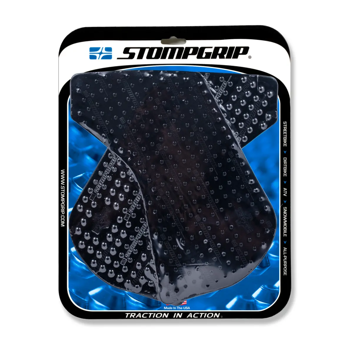 Stompgrip Volcano Tank Grips Black For Kawasaki Klr 650 00-18/Klr 650 Camo 16-18 1