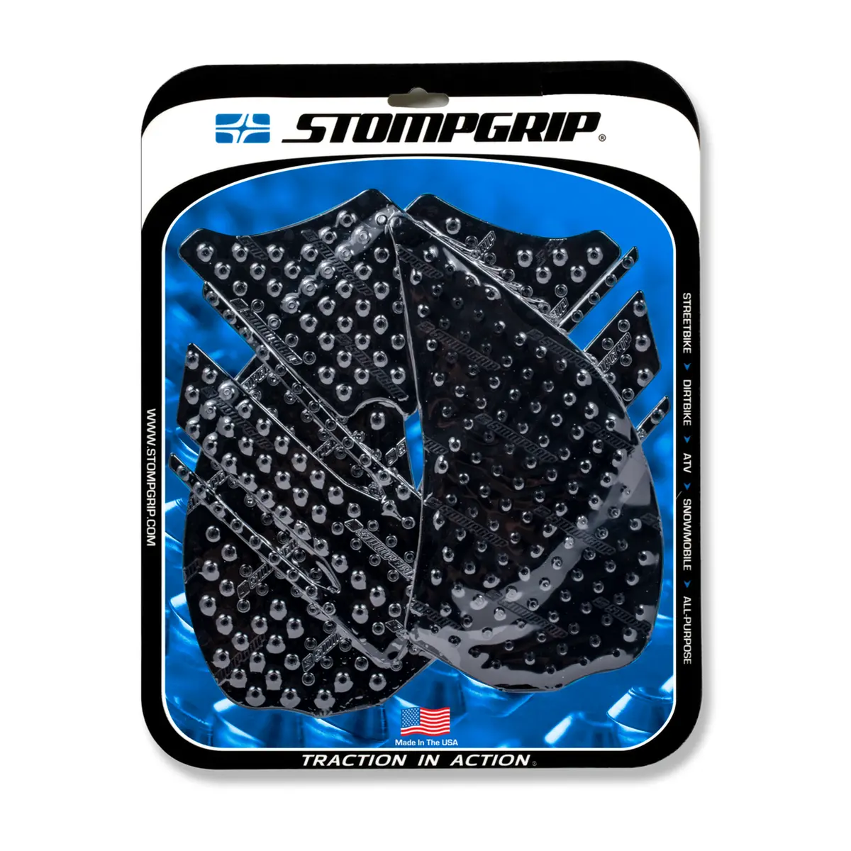 Stompgrip Volcano Tank Grips Black For Kawasaki Ninja Zx-14/Zx-14R/Zzr1400 Models 1