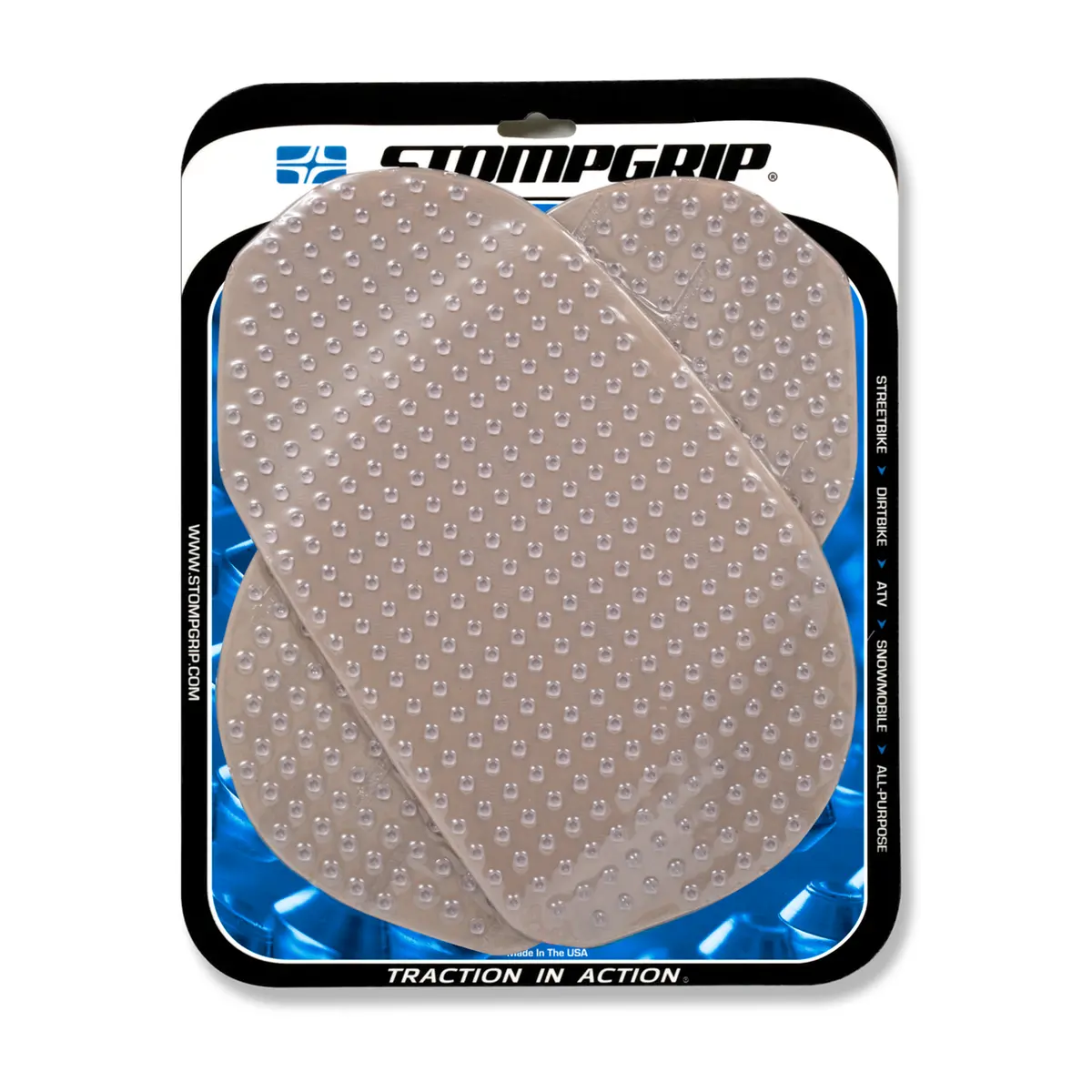 Stompgrip Volcano Tank Grips Clear For Suzuki Gsx-R1000 01-02/Gsx-R600 01-03/Gsx-R750 00-03/Tl1000r 00-03 1