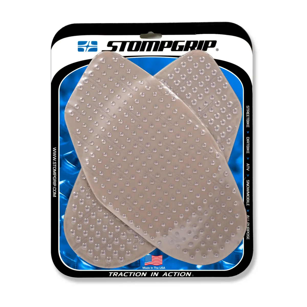 Stompgrip Volcano Tank Grips Clear For Suzuki Gsx-R1000 05-06 1