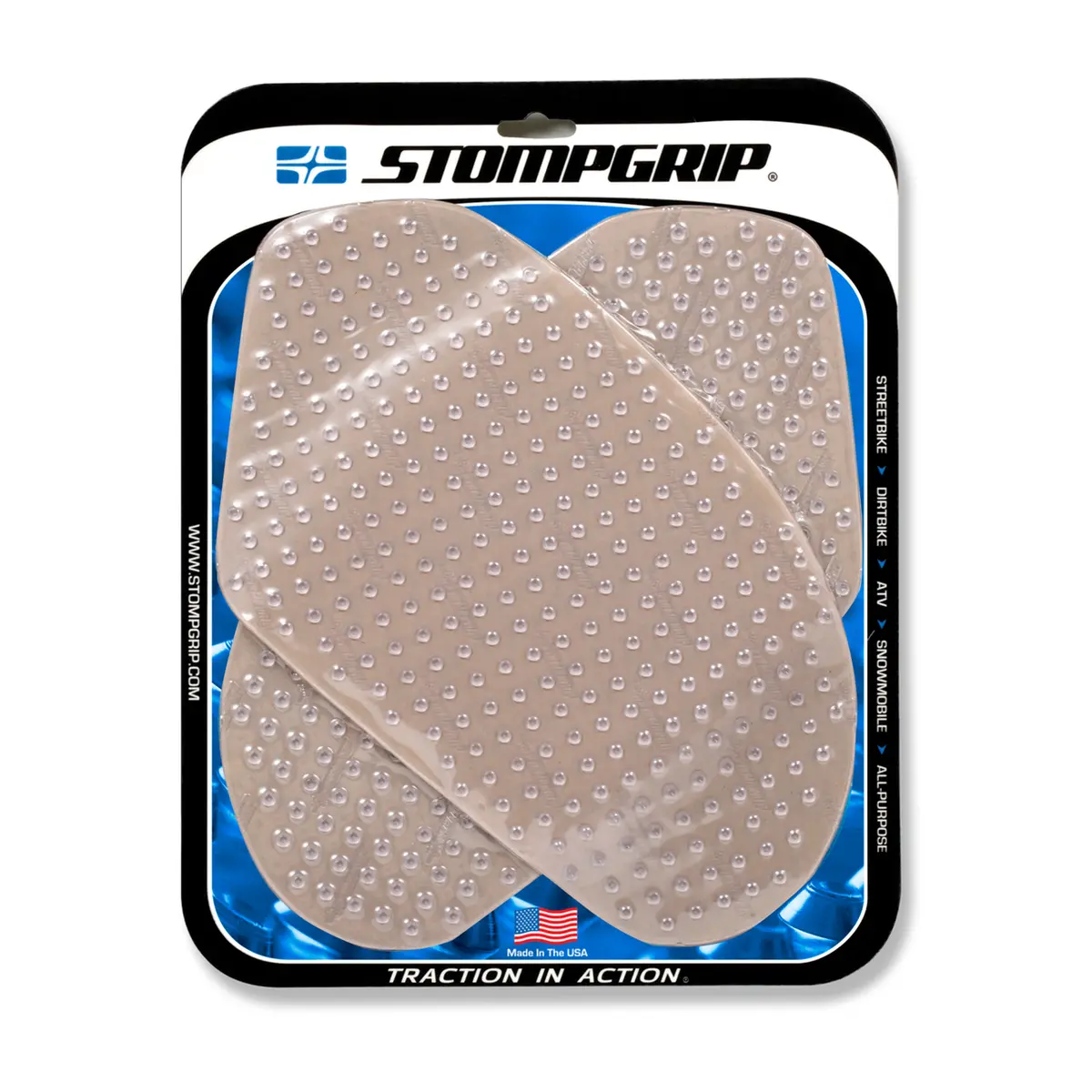 Stompgrip Volcano Tank Grips Clear For Suzuki Gsx-R1000 03-04 1