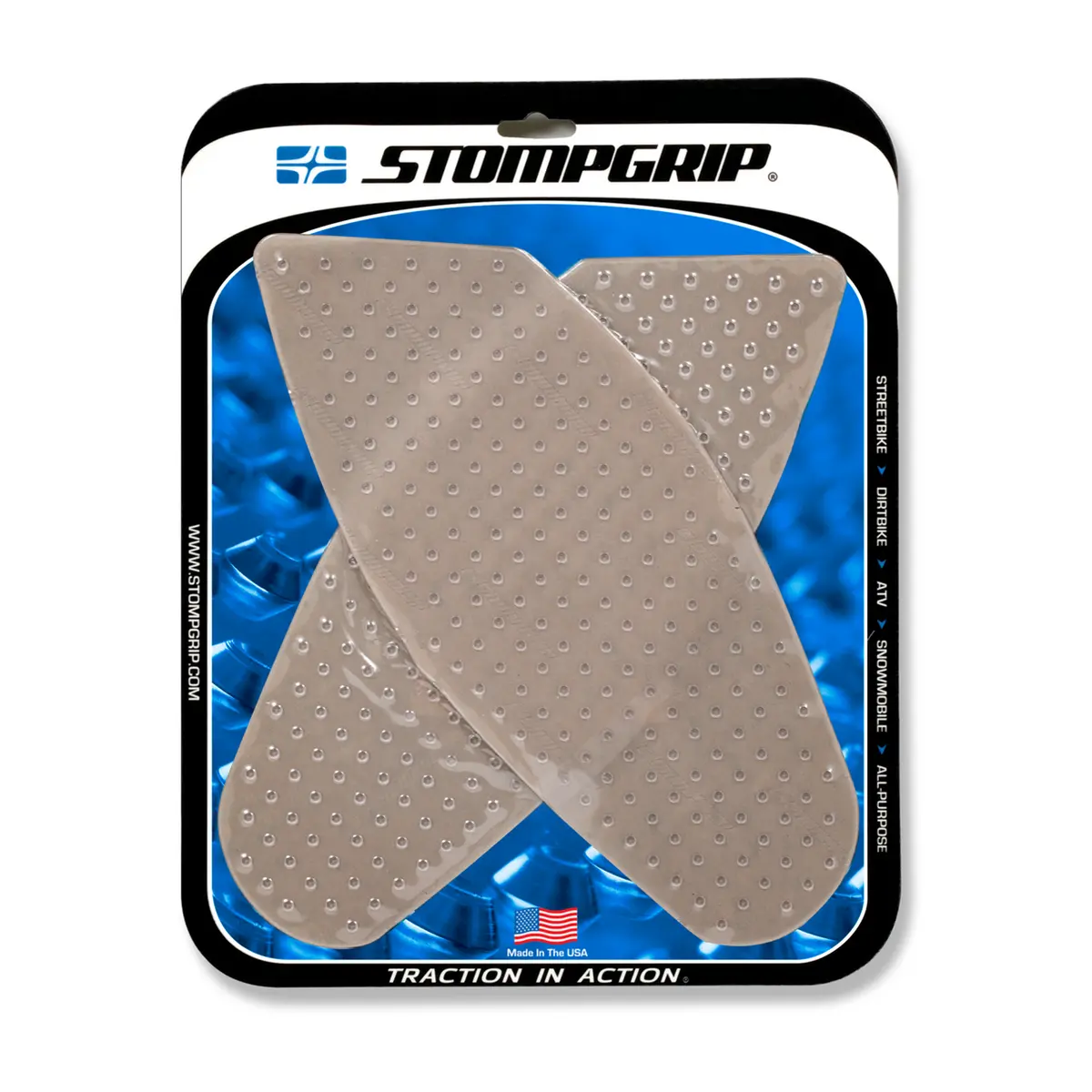 Stompgrip Volcano Tank Grips Clear For Suzuki Gsx-R600 08-10/Gsx-R750 08-10 1