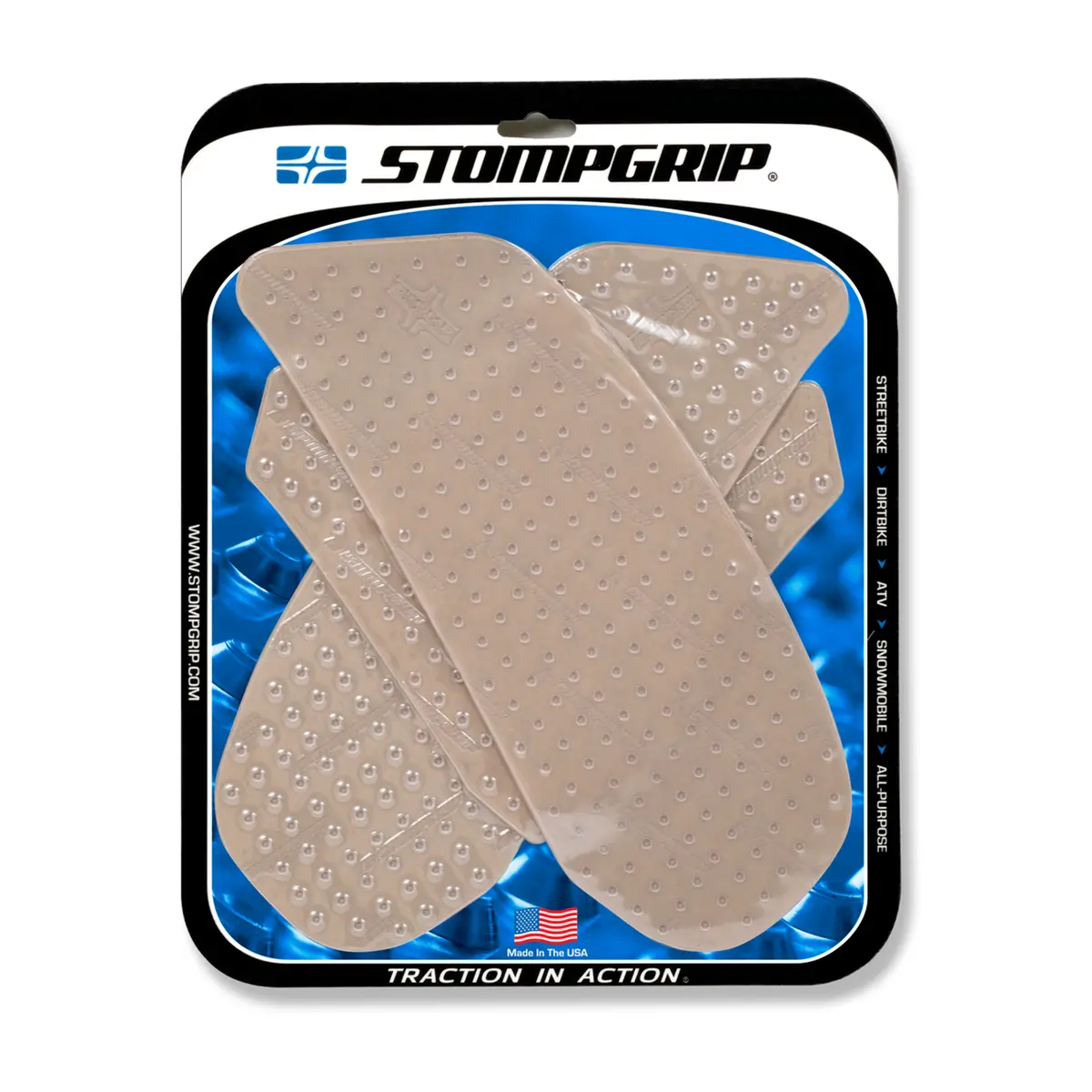 Stompgrip Volcano Tank Grips Clear For Suzuki Gsx-R1000 09-16 1