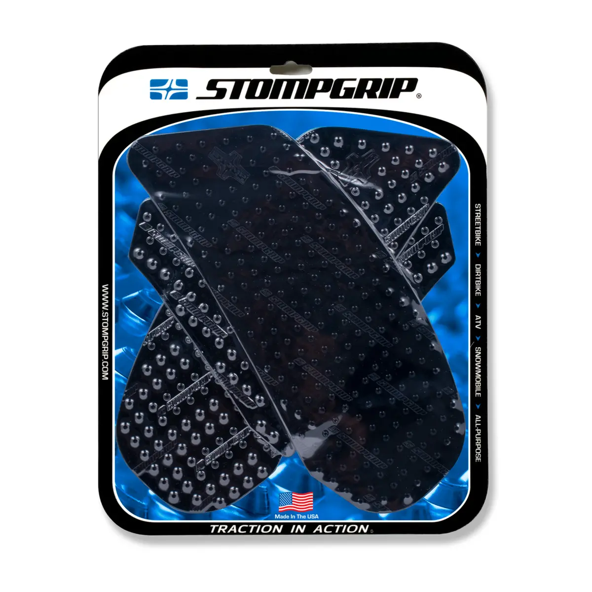 Stompgrip Volcano Tank Grips Black For Suzuki Gsx-R1000 09-16 1
