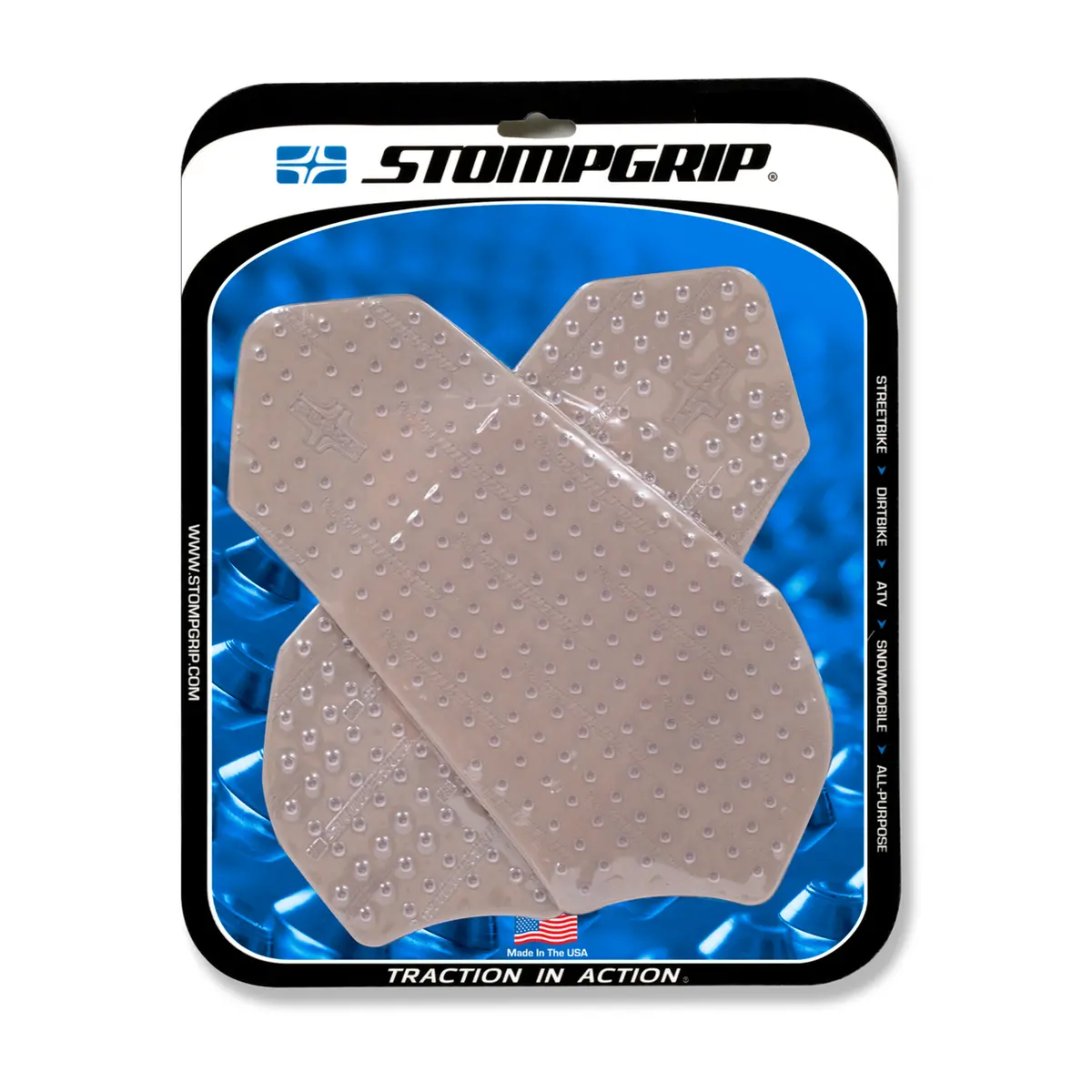 Stompgrip Volcano Tank Grips Clear For Suzuki Gsx-R600 11-19/Gsx-R750 11-19 1