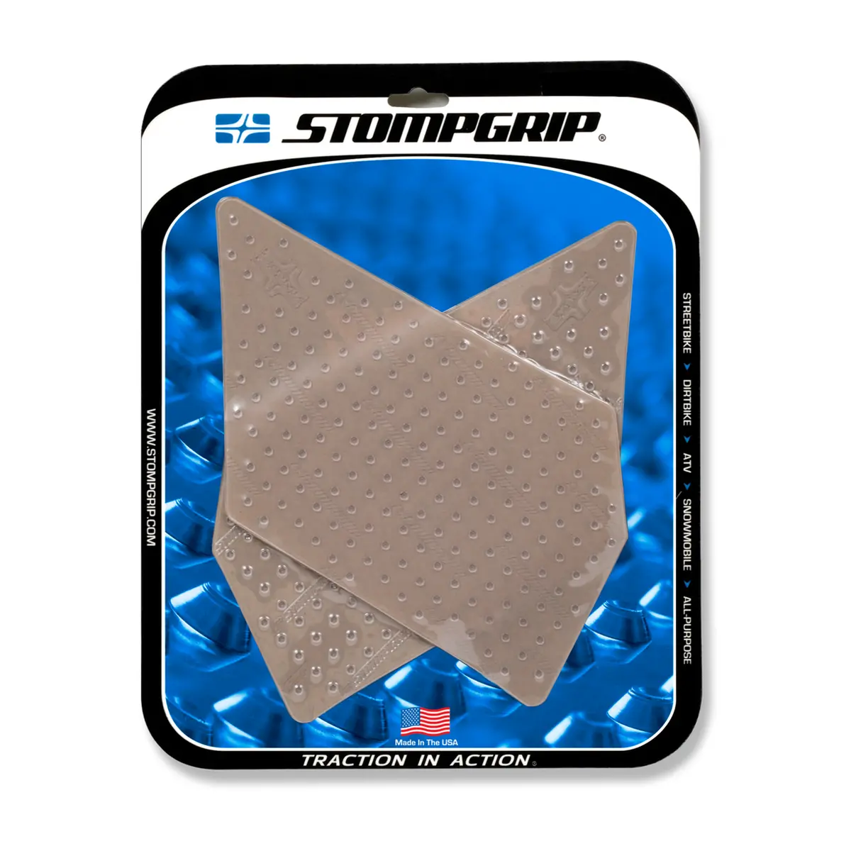 Stompgrip Volcano Tank Grips Clear For Ktm 1190 Rc8 R 08-15/Rc 125/Rc 200/Rc 250/Rc 390 14-19 1