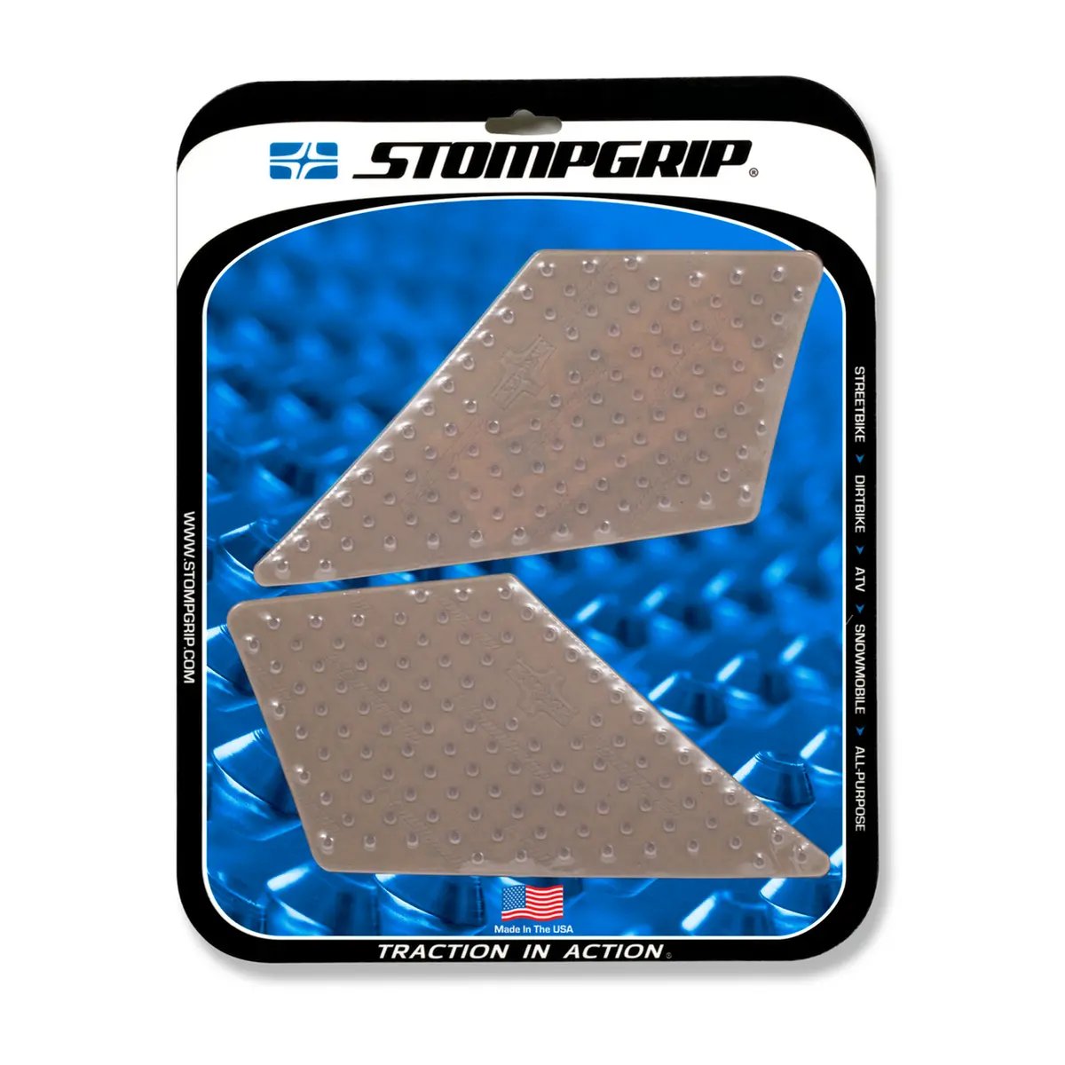Stompgrip Volcano Tank Grips Clear For Bmw F 800 Gt 13-18/R 1200 Gs 13-16/950 Adventure 03-06/990 Adventure 06-13 1