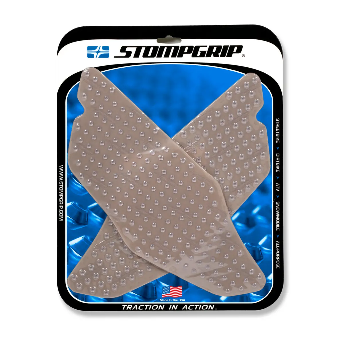 Stompgrip Volcano Tank Grips Clear For Ducati 749 03-06/999 03-06 1