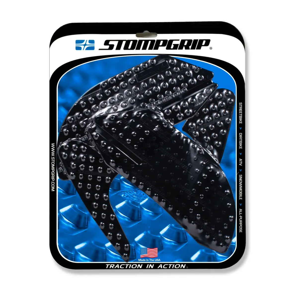 Stompgrip Volcano Tank Grips Black For Ducati 899/959/1199/1299 Panigale Models 1