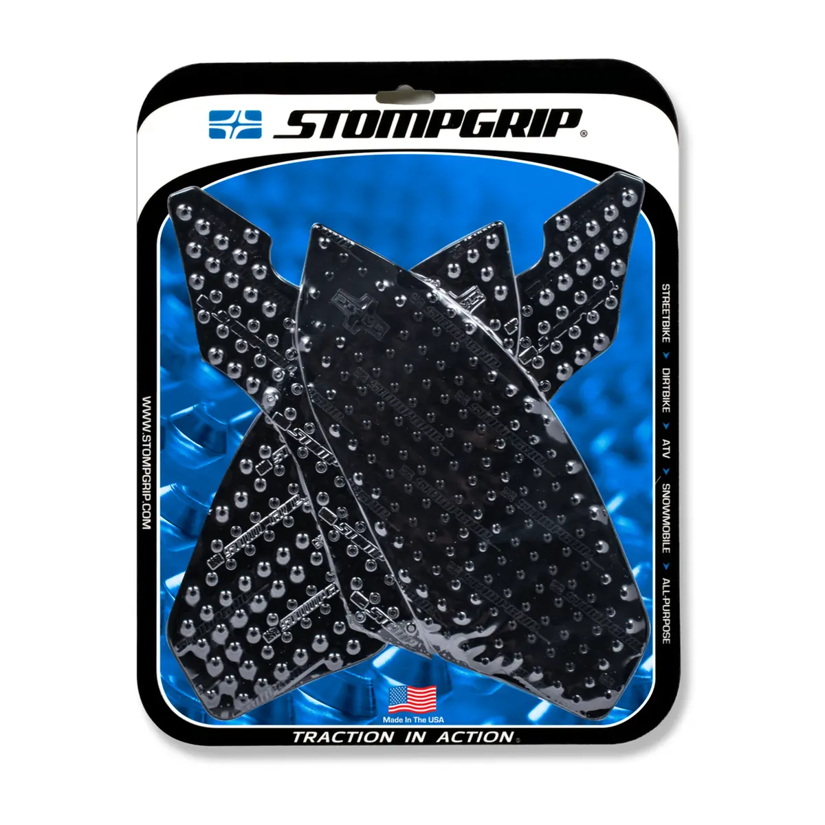 Stompgrip Volcano Tank Grips Black For Bmw S 1000 Rr 09-14/Hp4 13-15 1