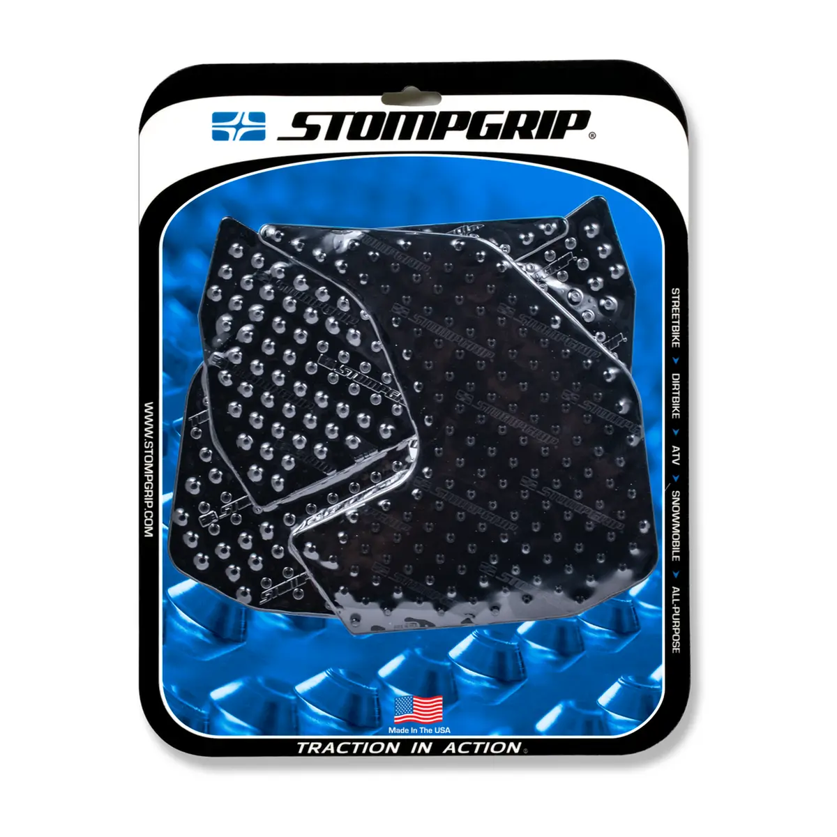 Stompgrip Volcano Tank Grips Black For Yamaha Fz-09 14-17/Mt-09 14-19/Mt-09 Sport Tracker 14-15/Mt-09 Street Rally 14-15 1