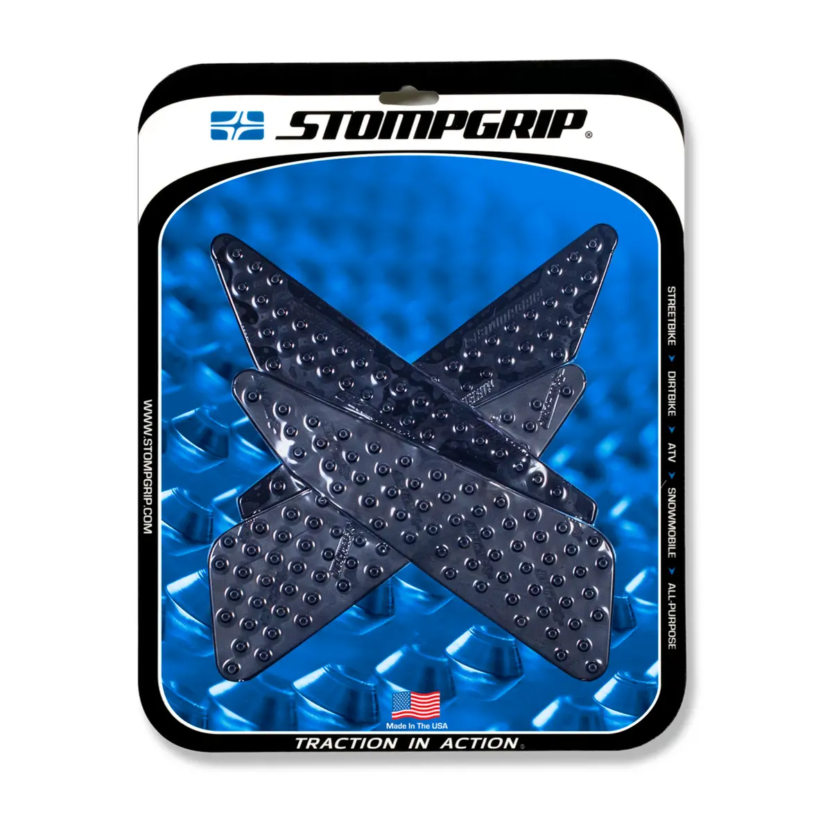 Stompgrip Volcano Tank Grips Black For Yamaha Fz-07 15-17/Mt-07 15-17/Mt-07 Moto Cage 15-17 1