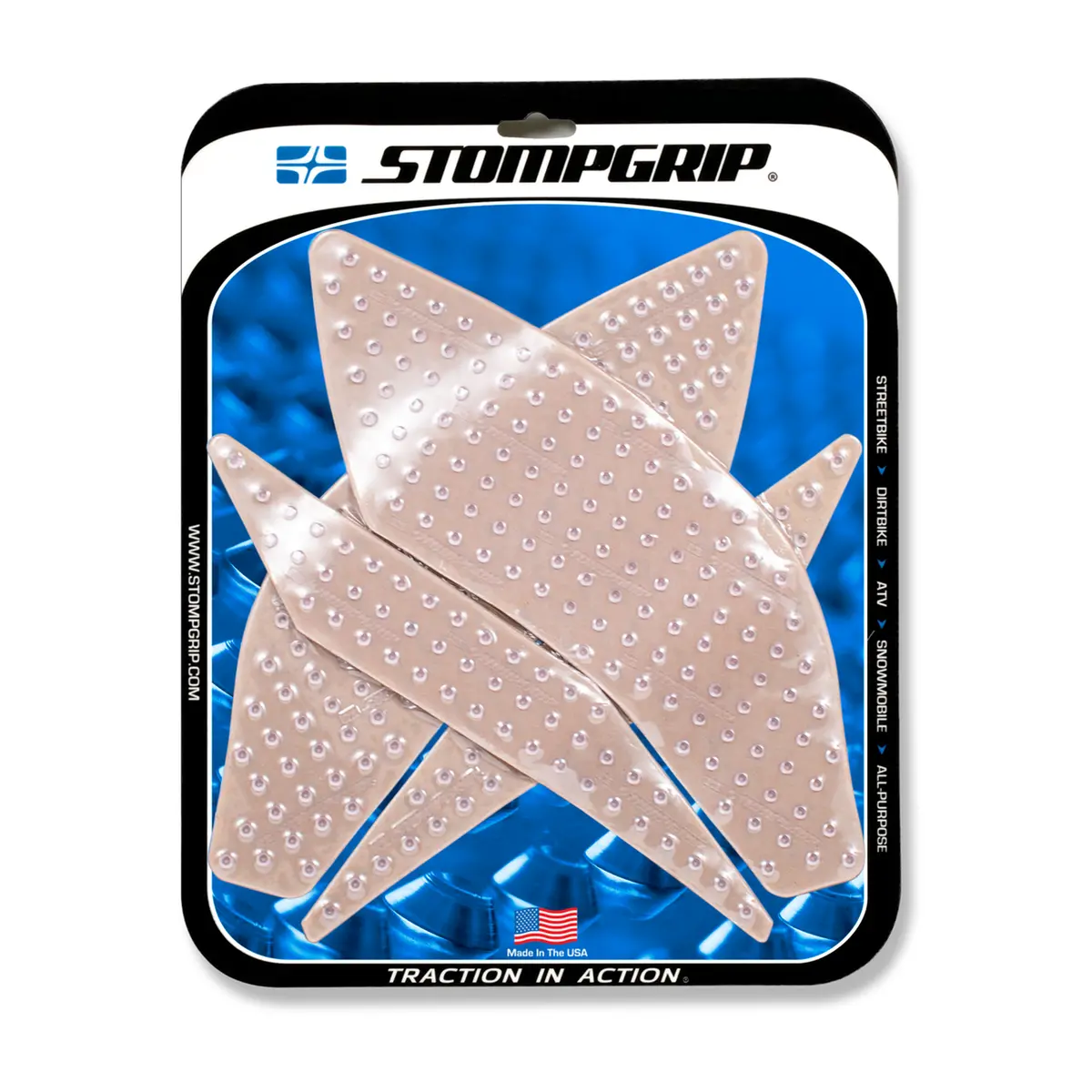 Stompgrip Volcano Tank Grips Clear For Yamaha Yzf-R1 20/Yzf-R1m 20 1