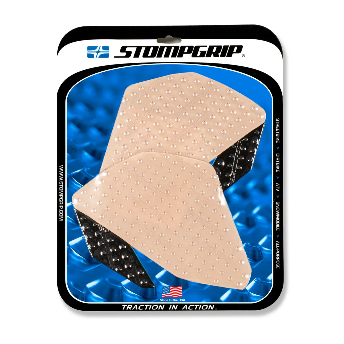 Stompgrip Volcano Tank Grips Clear For Yamaha Yzf-R25 15-18/Yzf-R3 15-18 1