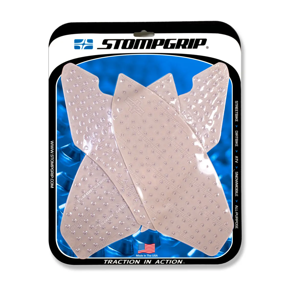 Stompgrip Volcano Tank Grips Clear For Bmw Hp4 Race 18-19/S 1000 R 14-20/S 1000 Rr 15-19 1