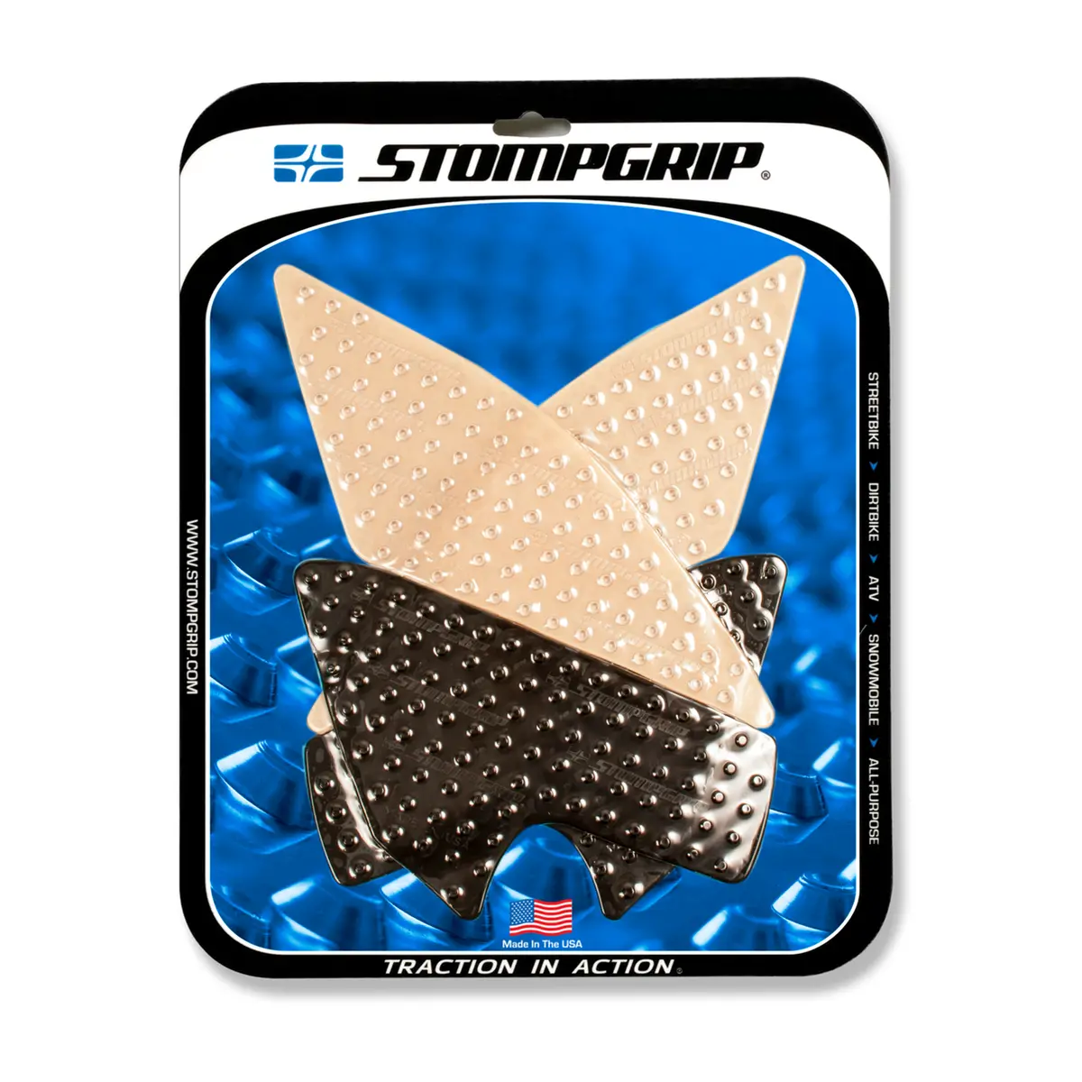 Stompgrip Volcano Tank Grips Clear/Black For Bmw S 1000 Xr 14-19 1